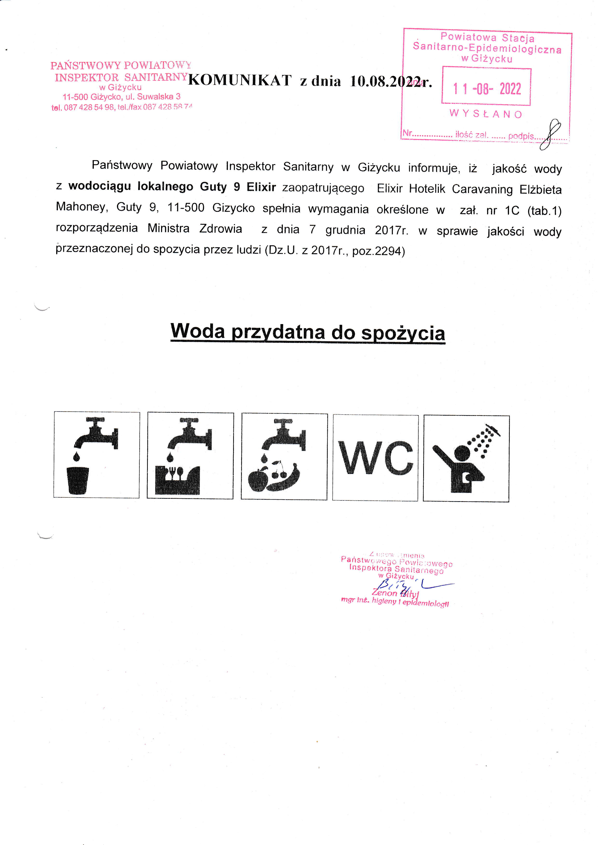 Komunikat z dn. 10.08.2022 r.