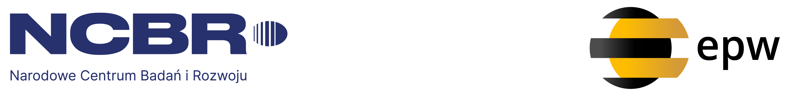 Logo NCBiR i logo projektu EPW