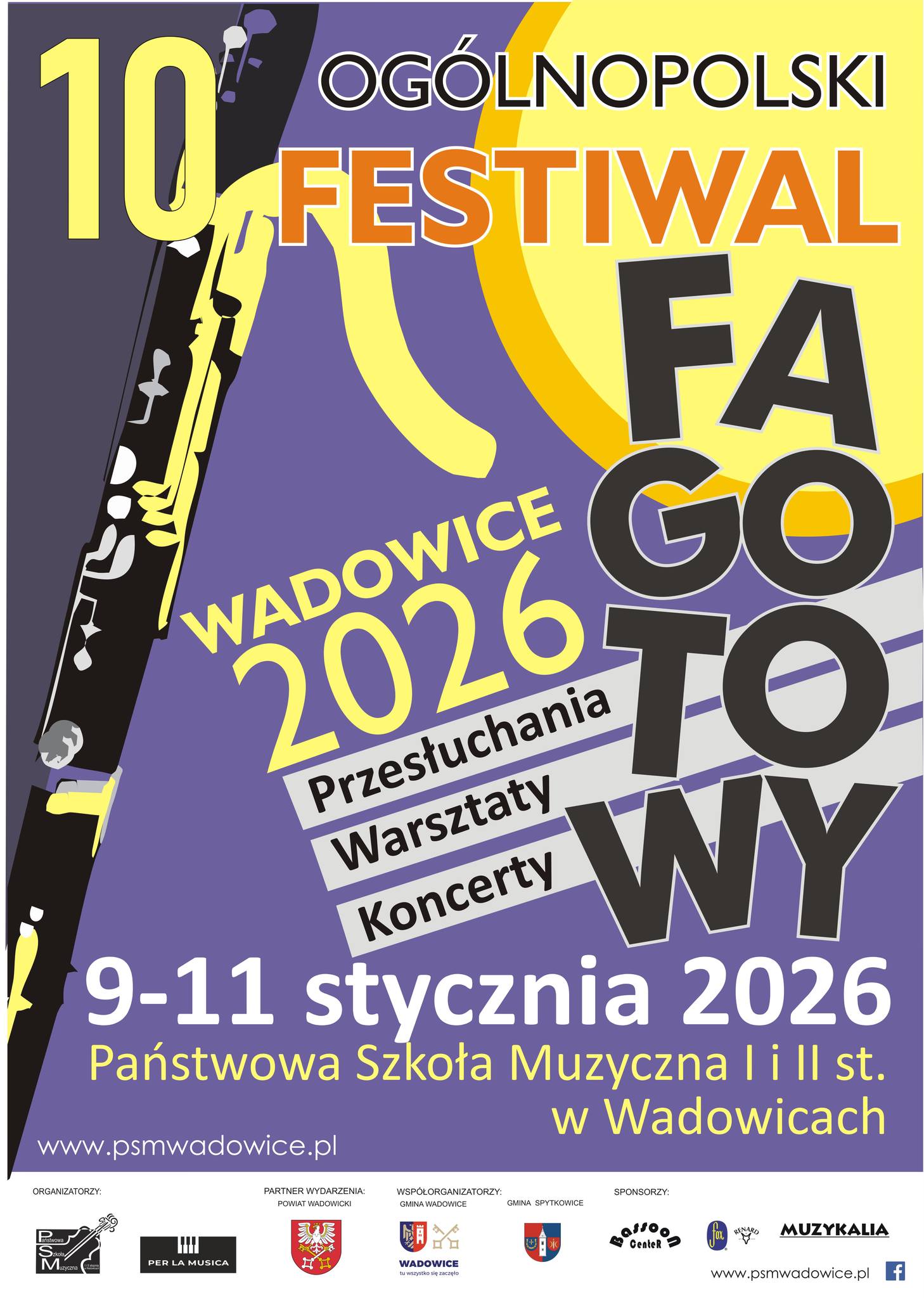 10. Ogólnopolski Festiwal Fagotowy - Wadowice 2026
