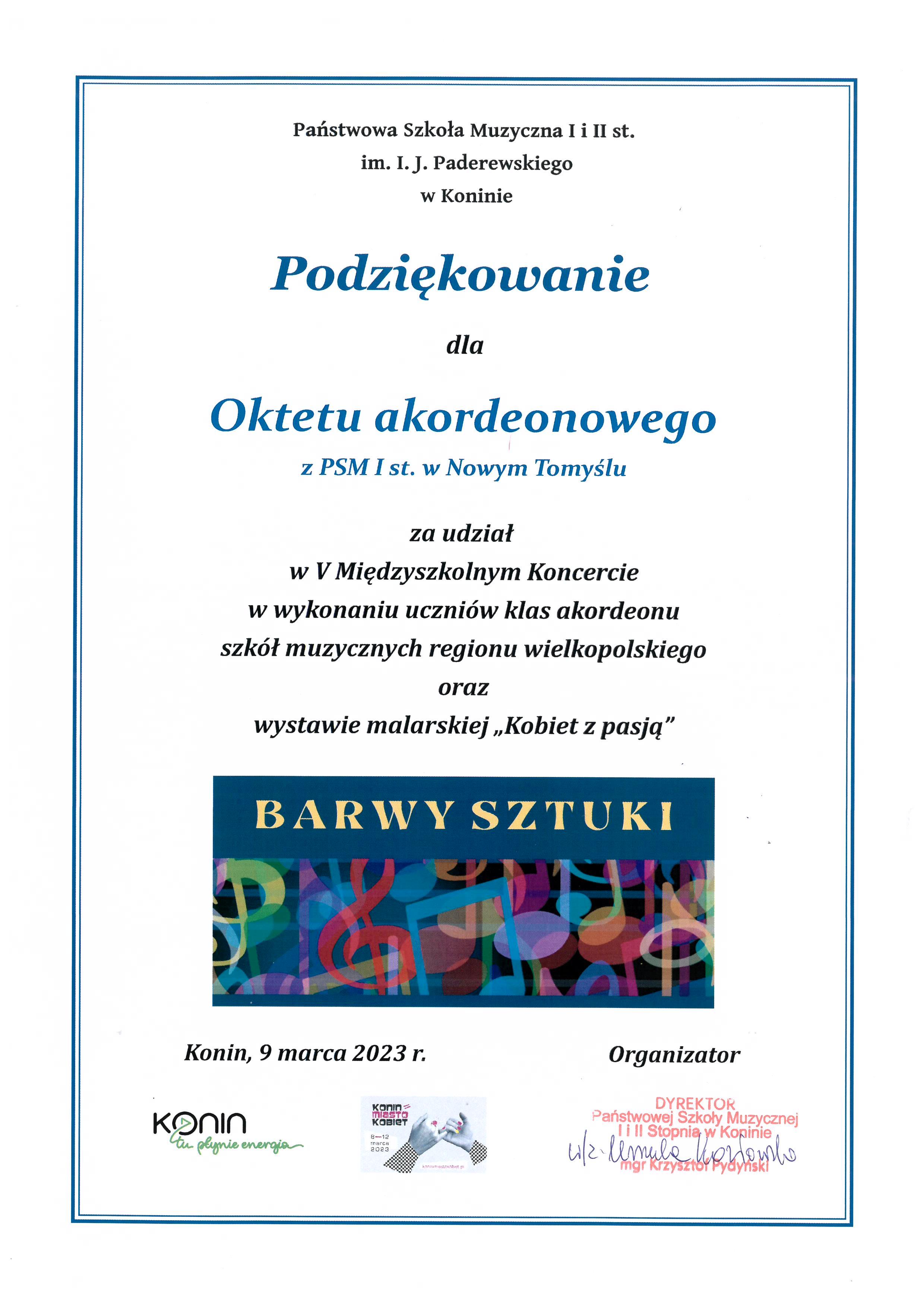 Plakat - Podziękowanie