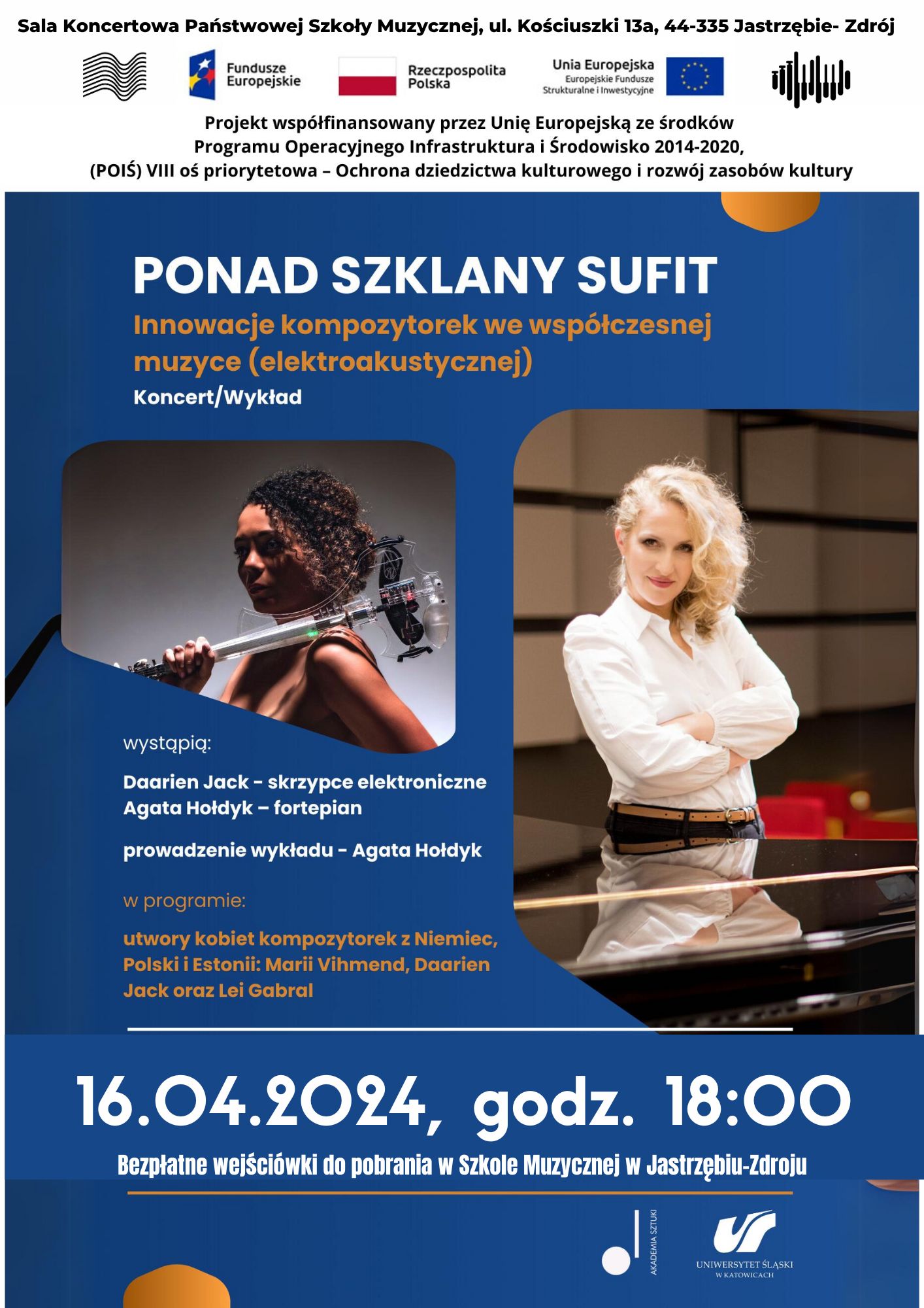 Plakat na Koncert "Ponad szklany sufit".