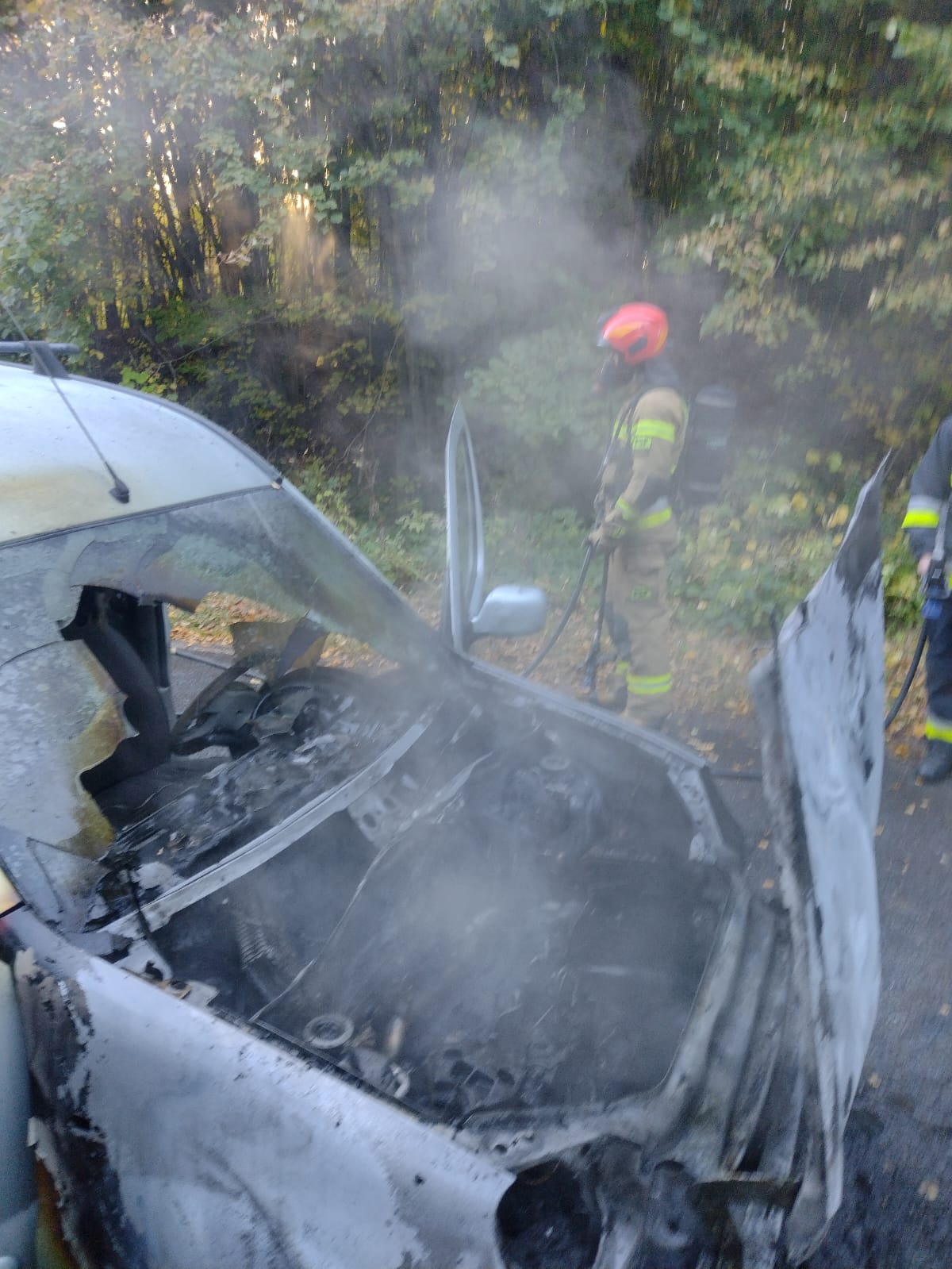 Pożar auta – Grzechotki