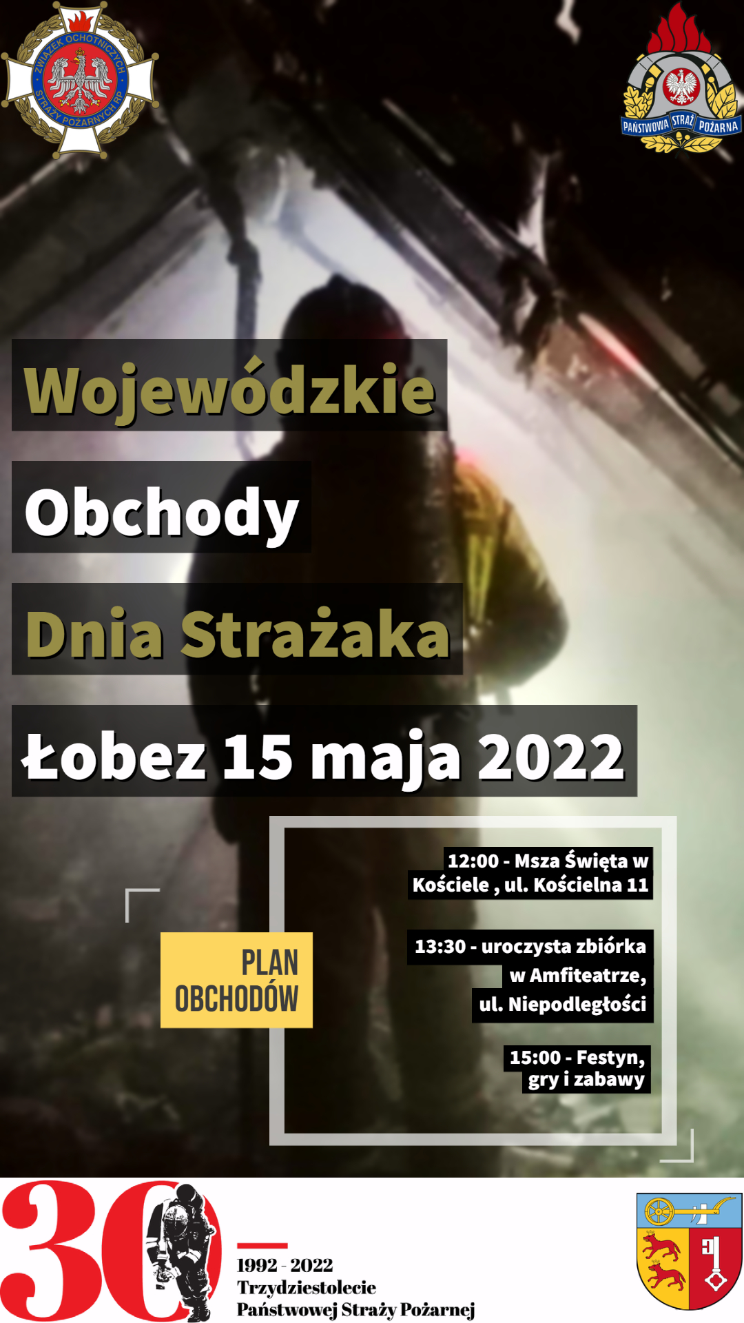 Wojewódzkie obchody dnia strażaka 2022 - zaproszenie