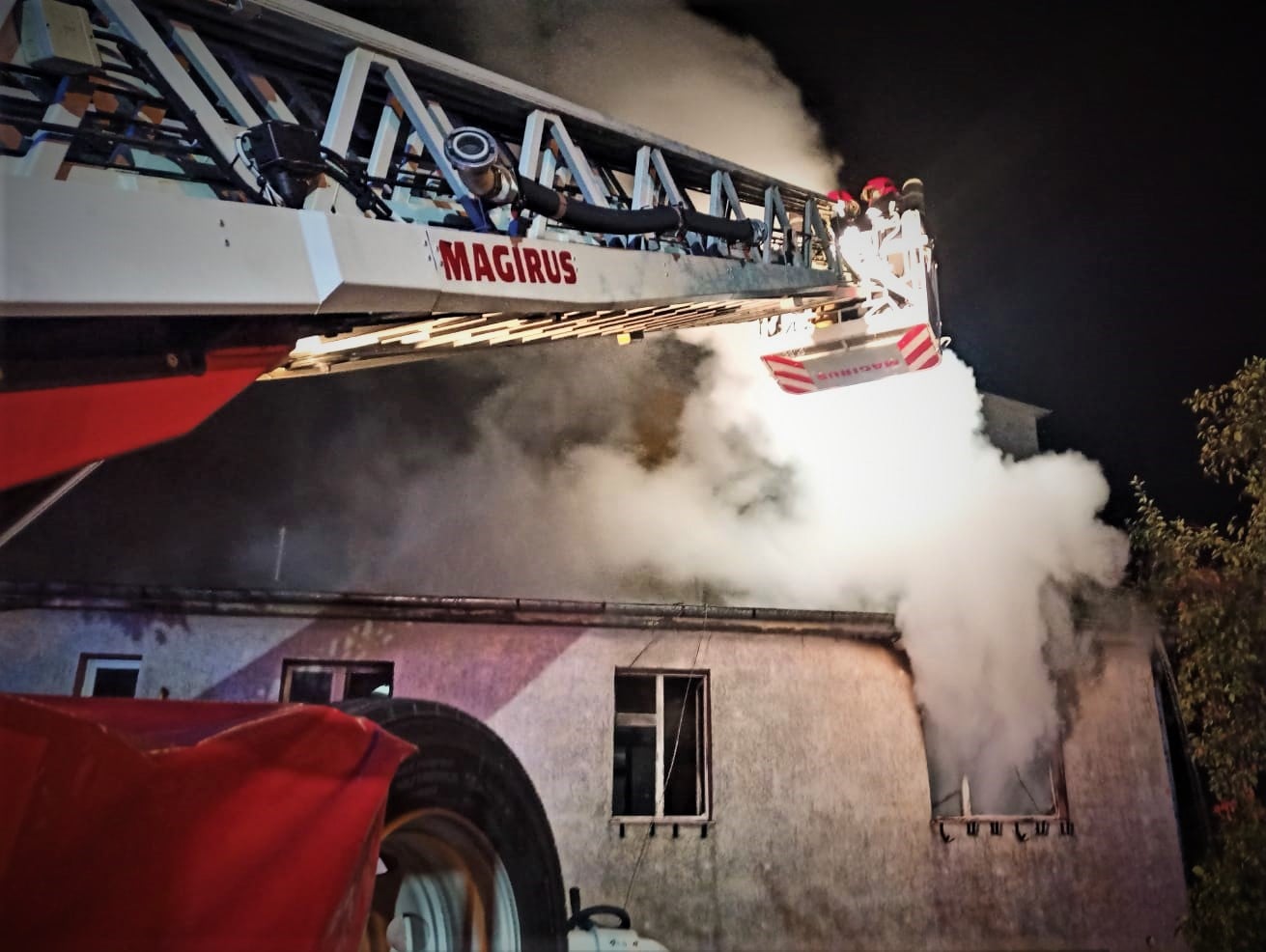 Pożar przy ulicy Wileńskiej w Słupsku