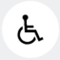 pikotgram przedstawiający osobę na wózku inwalidzkim