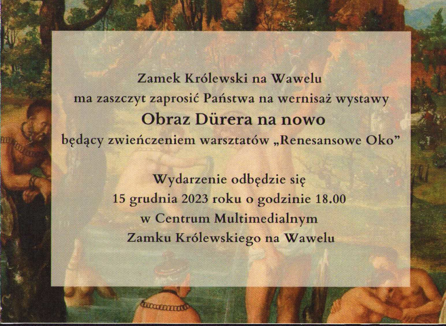 Wystawa "Obraz Durera na nowo"