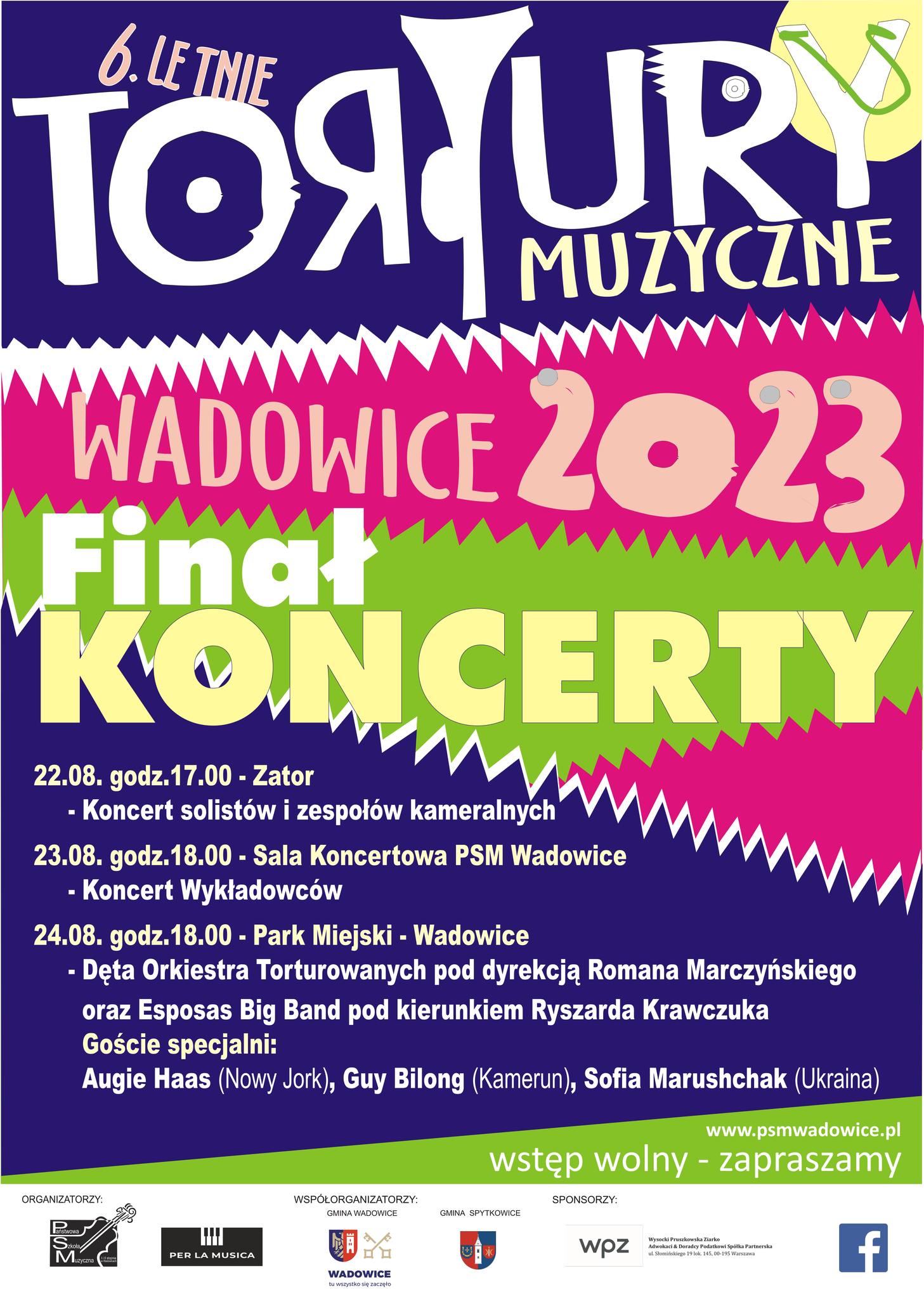 Koncerty w ramach 6. Letnich Tortur Muzycznych 2023