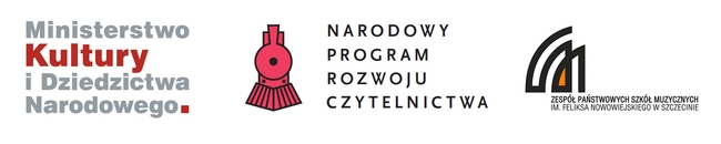 Grafika przedstawia logotypy MKiDN, NPRC i ZPSM w Szczecinie
