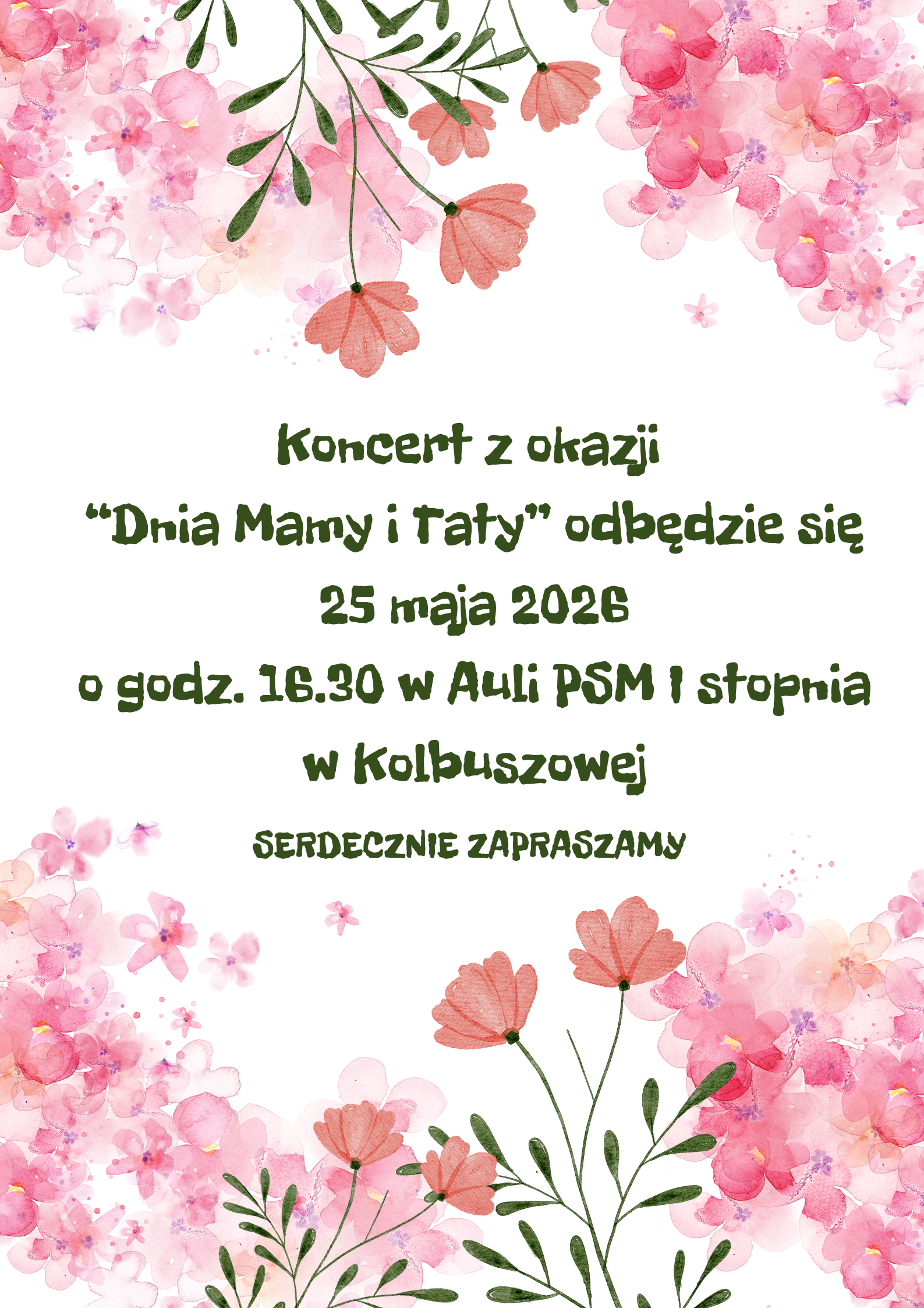 Koncert z okazji Dnia Mamy i Taty