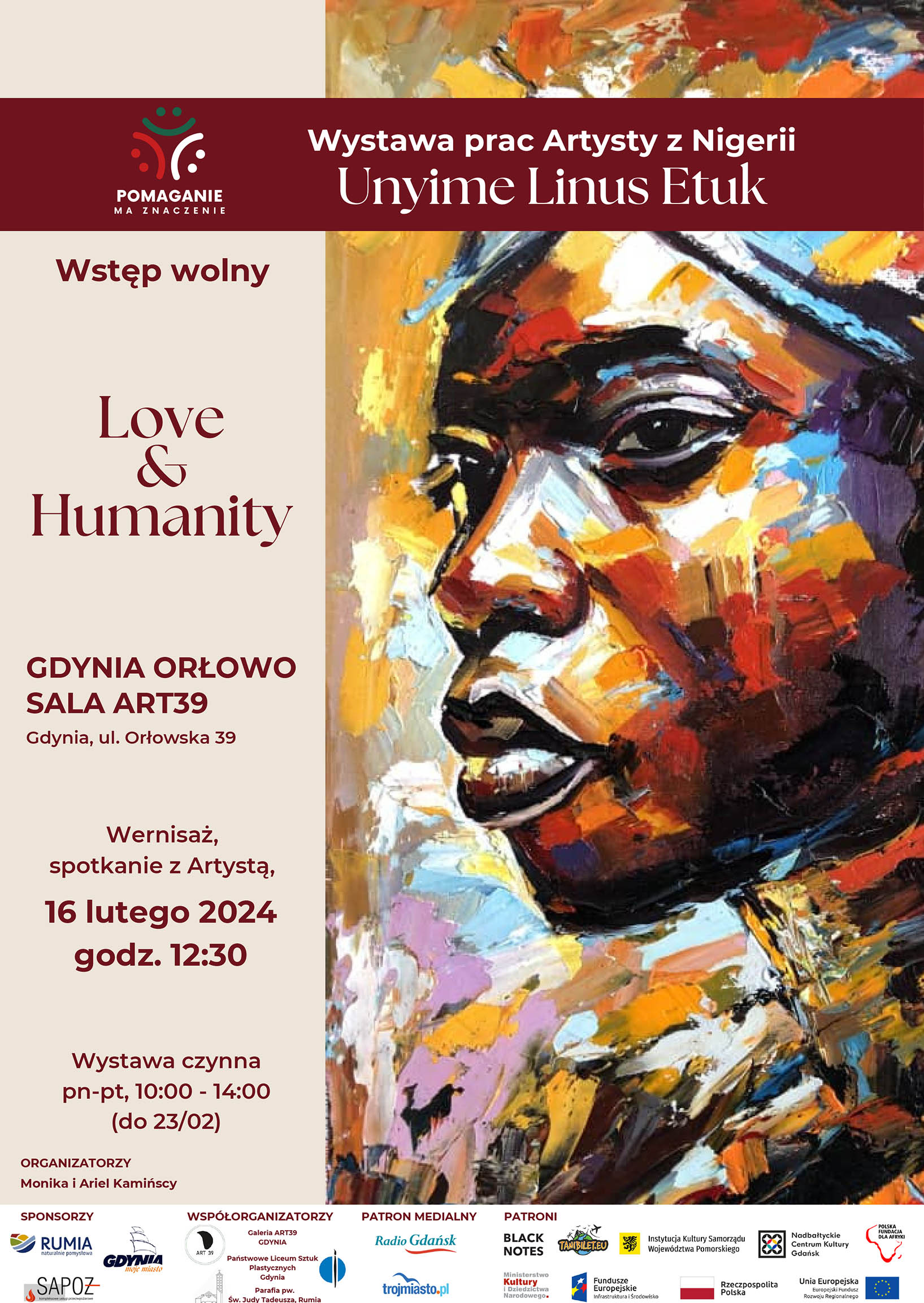 Plakat do wystawy Love & Humanity