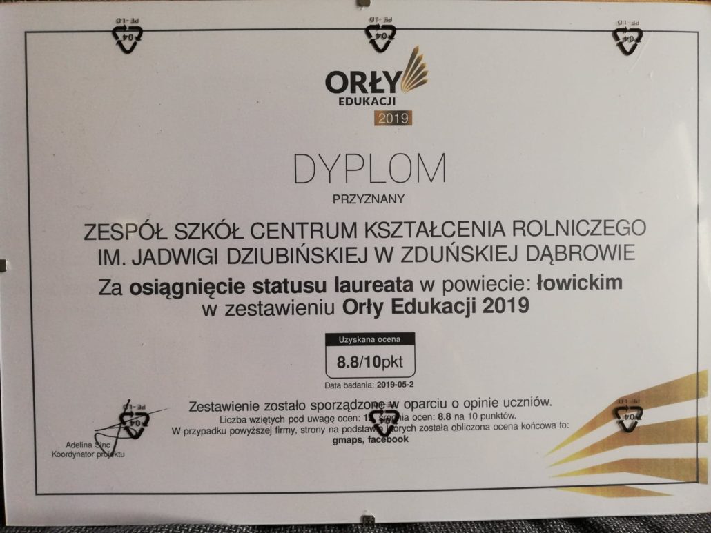 ORŁY EDUKACJI 2019 PRZYZNANE!!!
