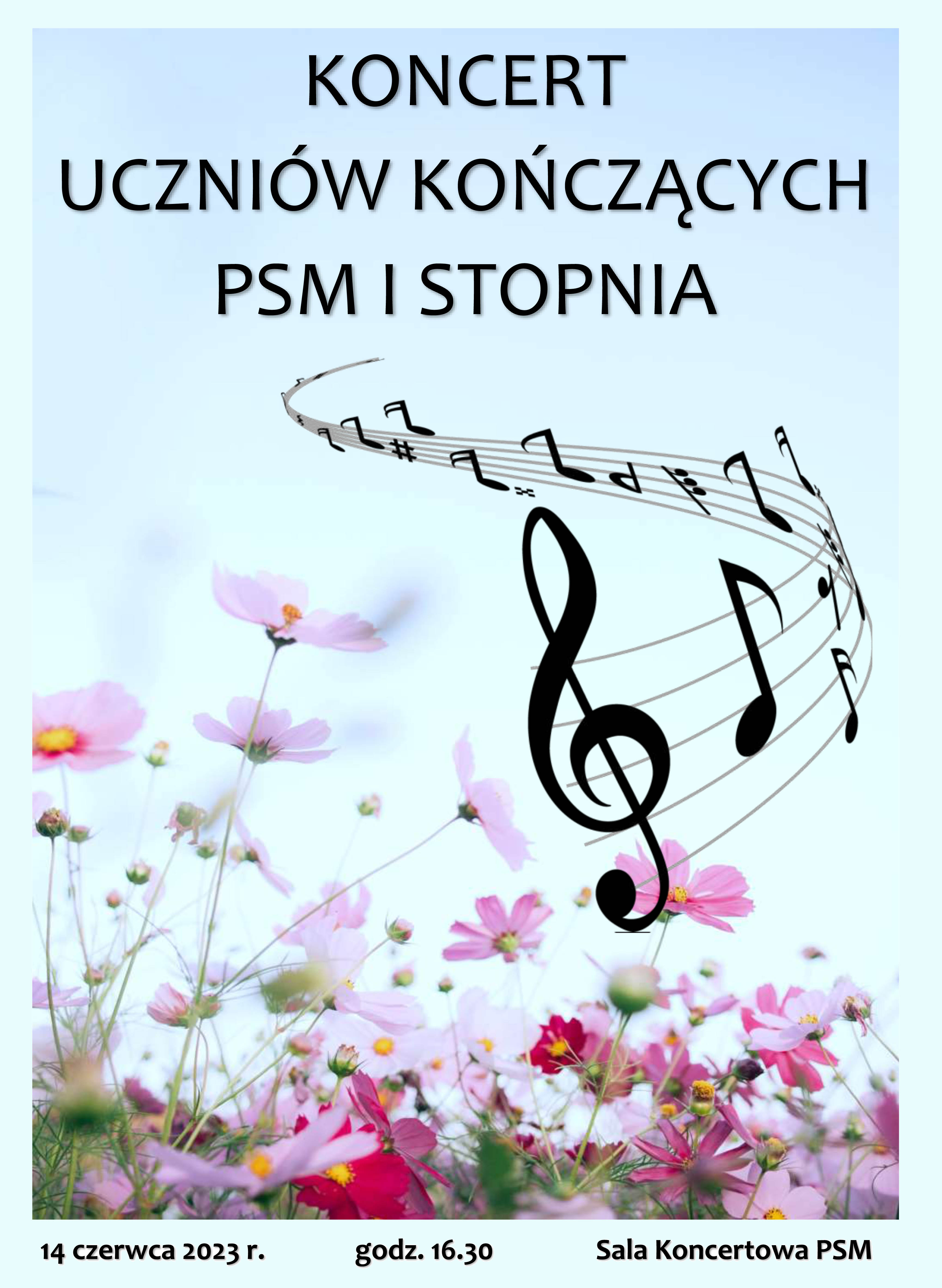 Koncert uczniów kończących PSM I st.