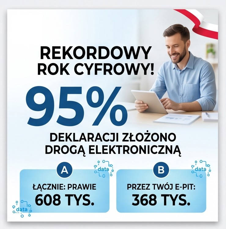 95% deklaracji złożono droga elektroniczną