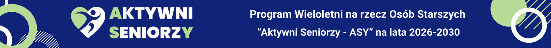 banner z napisem aktywni seniorzy