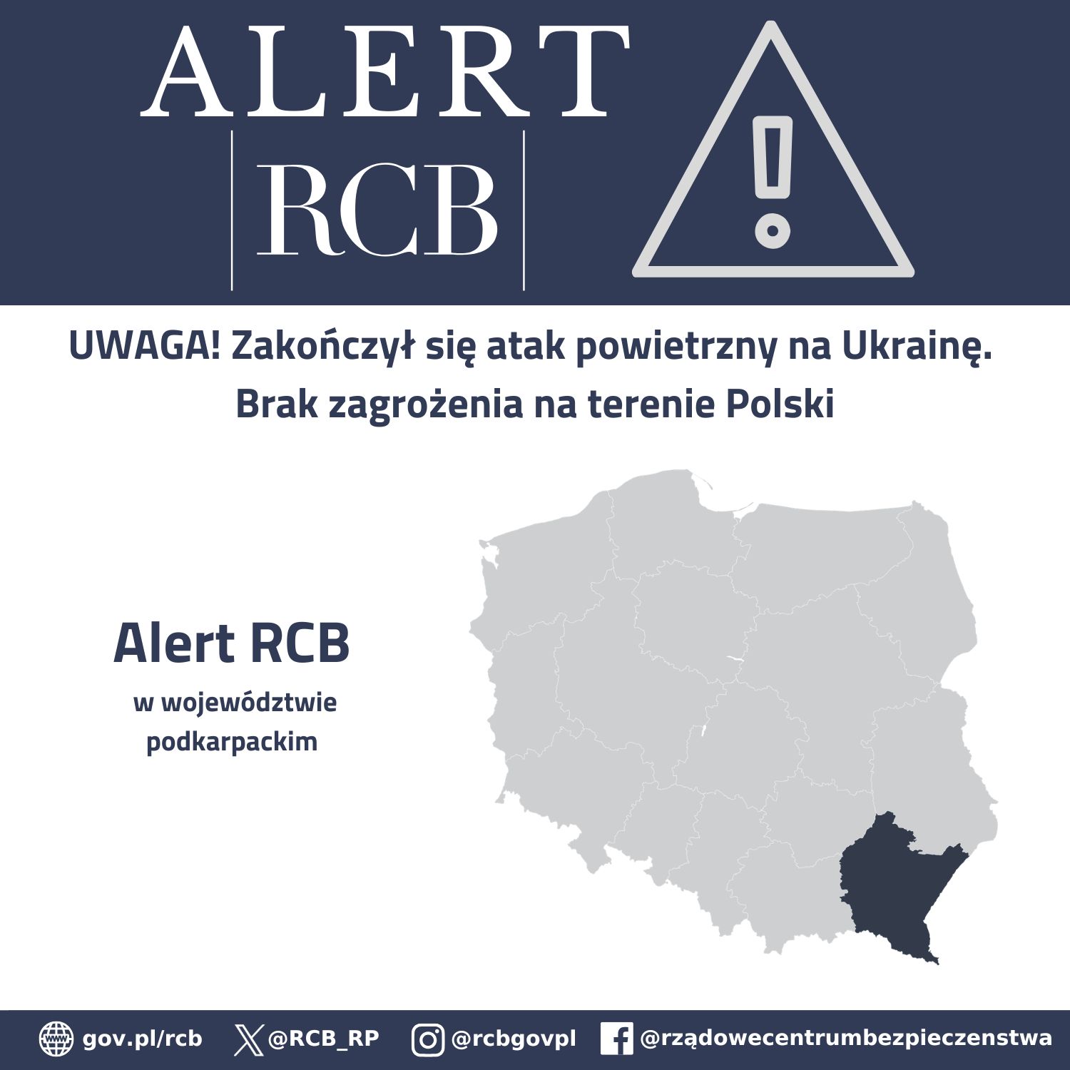 1. Odwołanie ataku na Ukrainie - podkarpackie 