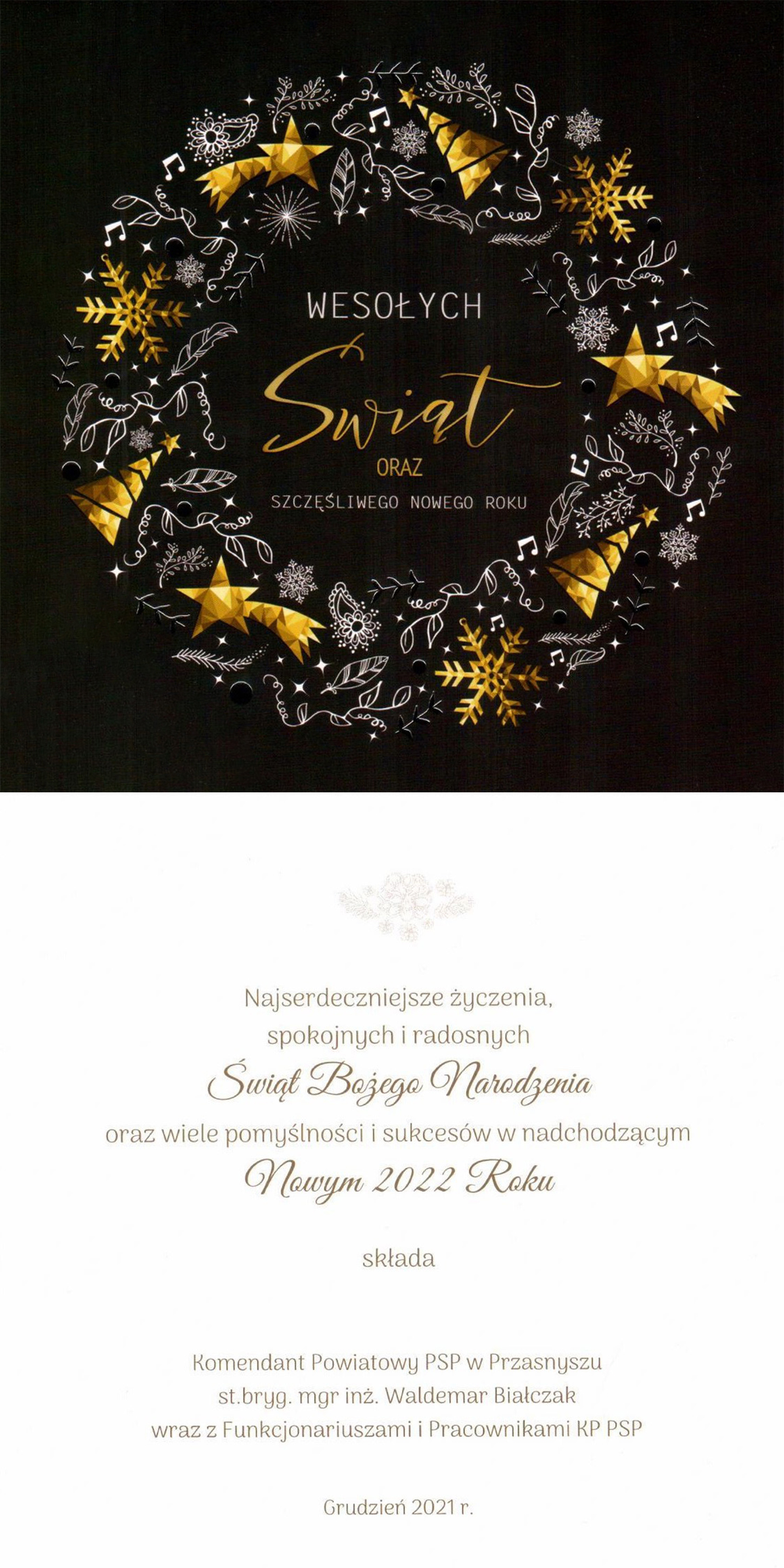 Życzenia Przasnyskich Strażaków