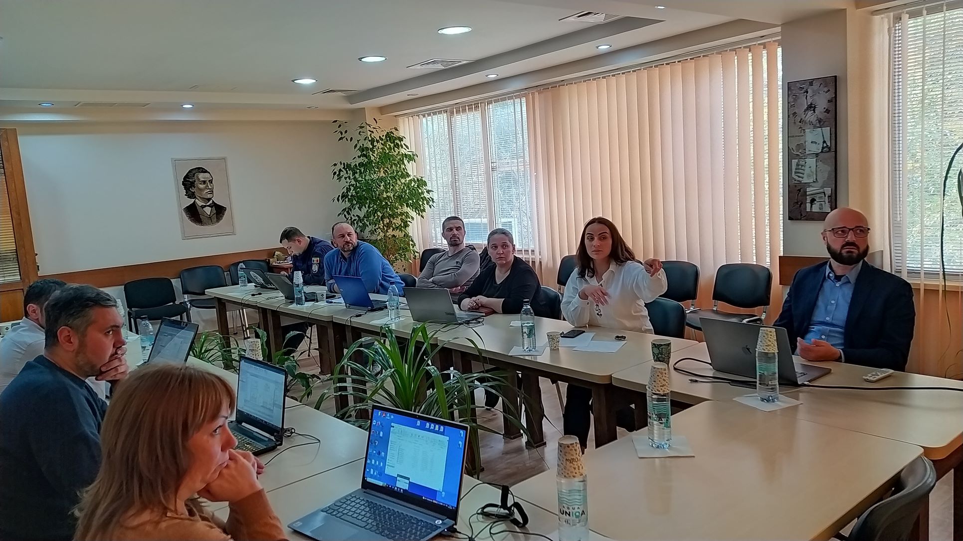 Marcin Grudzień, Dyrektor Departamentu Informacji o Nieruchomościach oraz przedstawiciele mołdawskich instytucji rządowych podczas kontynuacji szkolenia pt. "Modelling utilising standards from ISO 19 100 family"