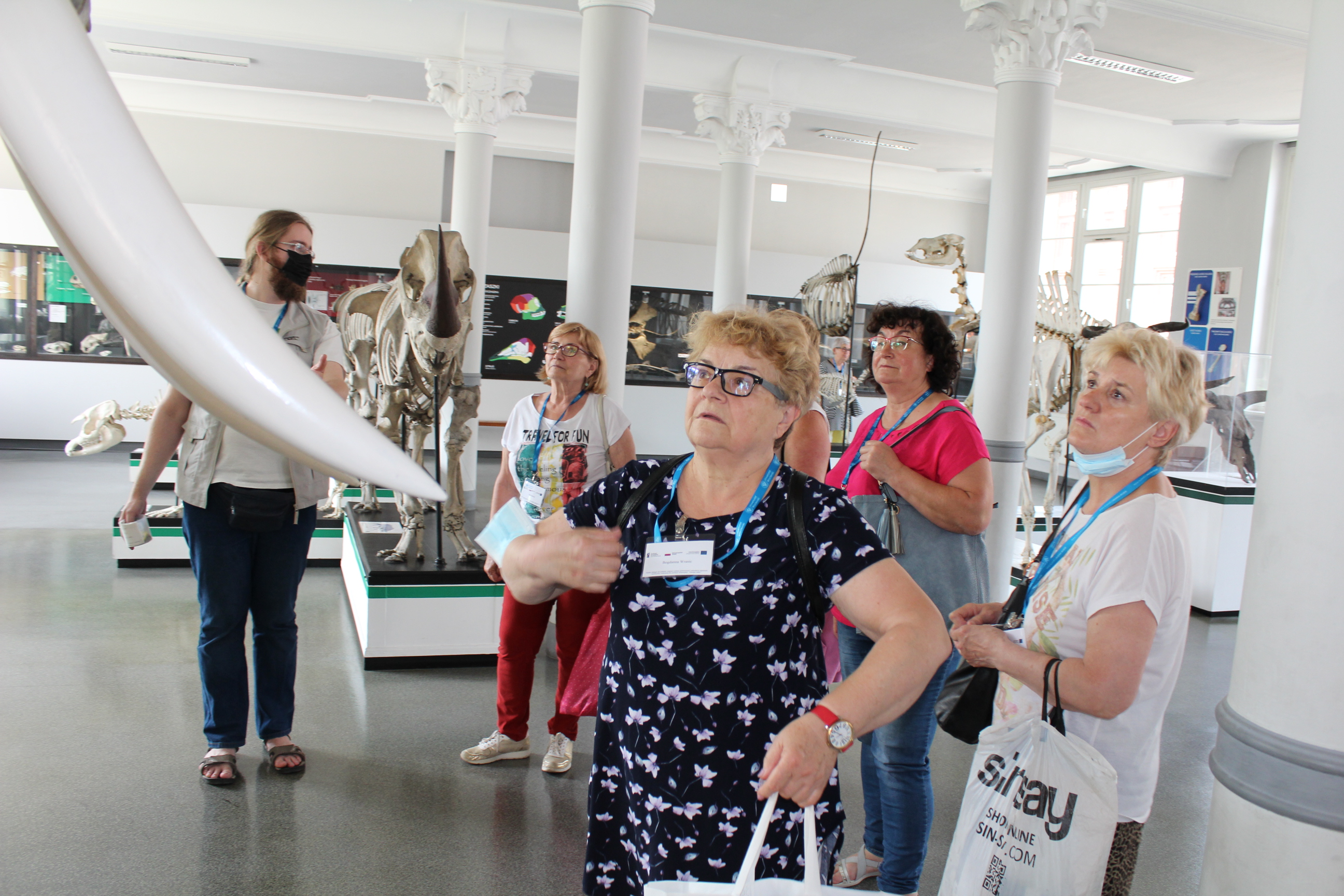 Zajęcia w Muzeum Przyrodniczym Uniwersytetu Wrocławskiego z dr Grzegorzem Skórzewskim (na fotografii)