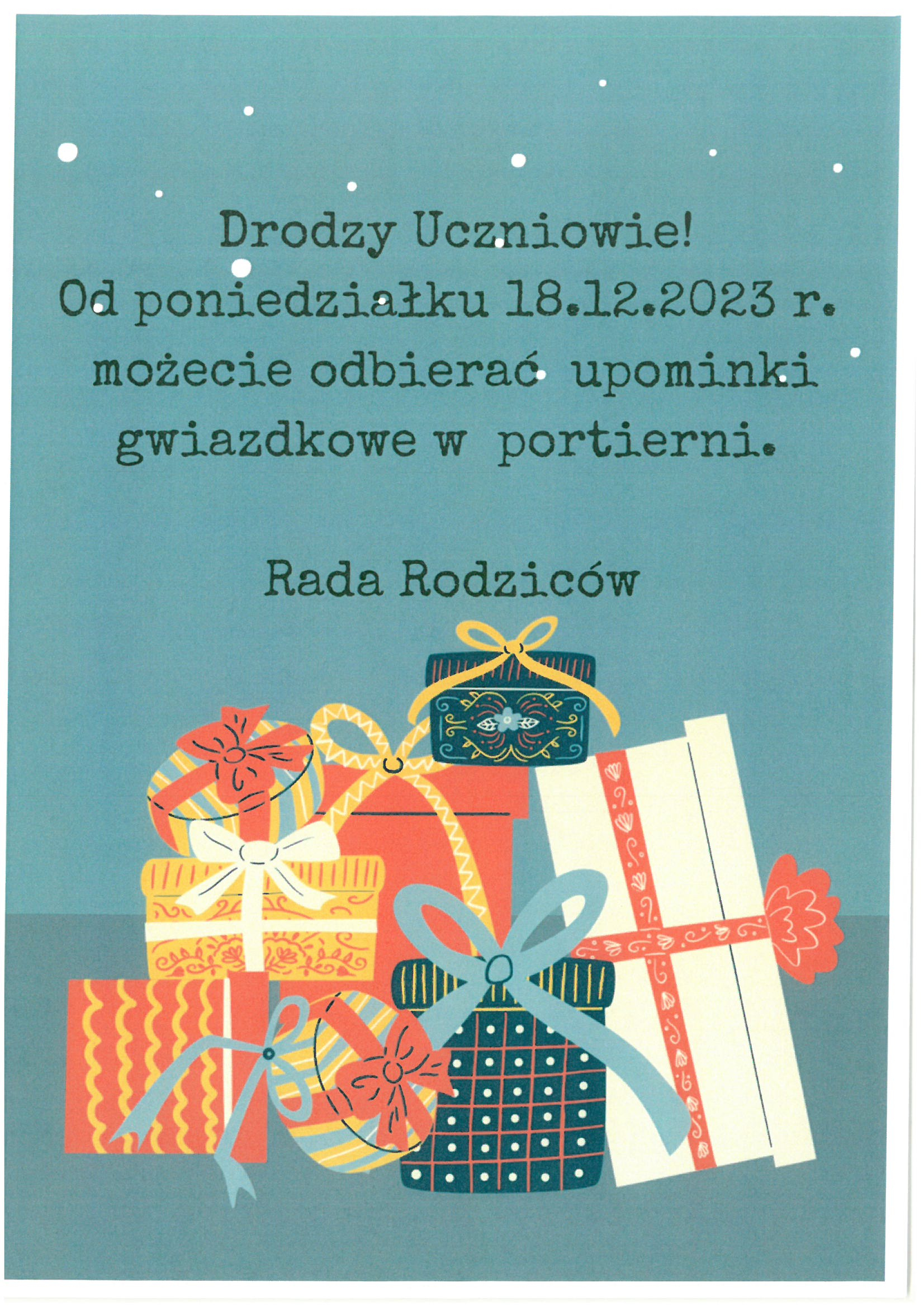 Plakat - Upominki świąteczne