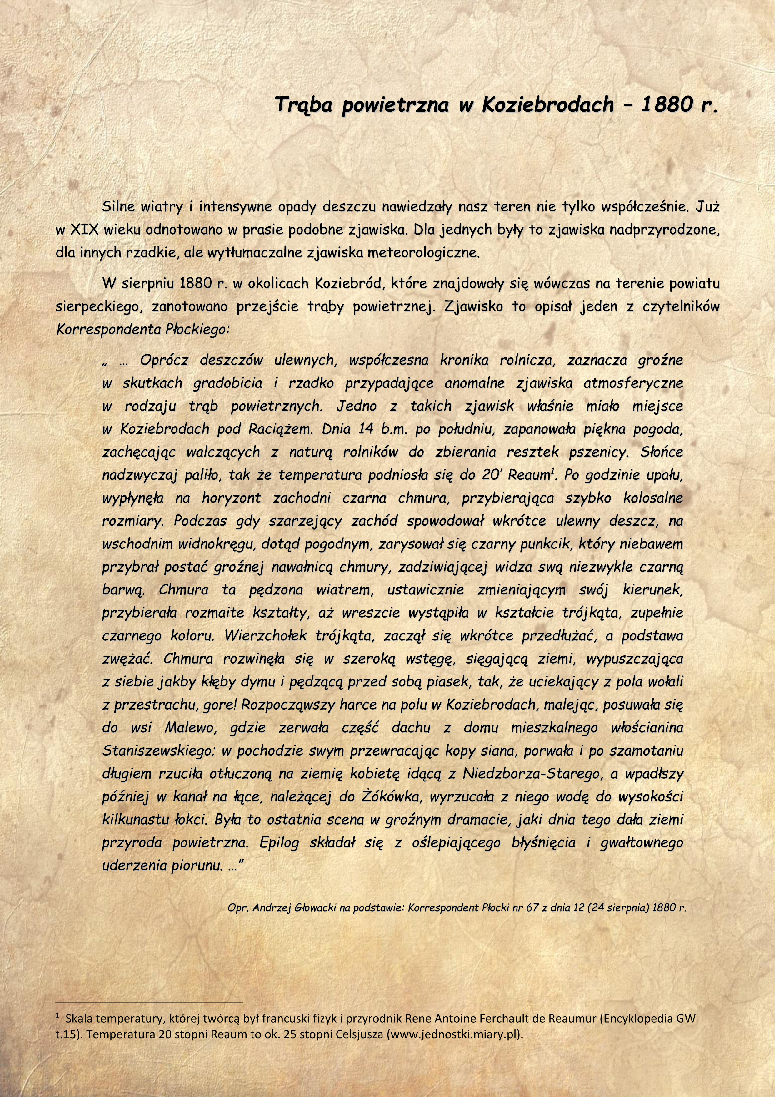 opis trąby powietrznej