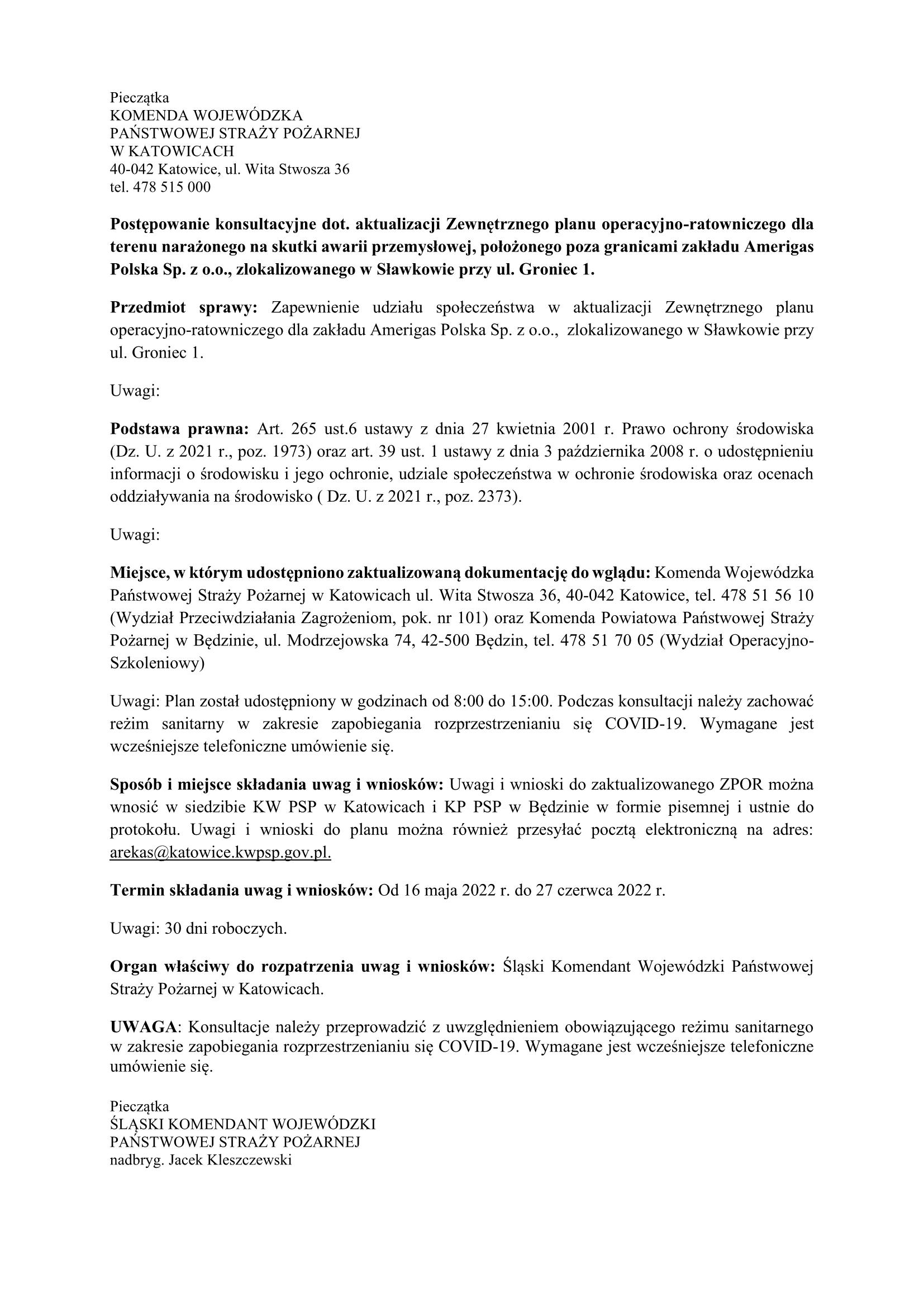 konsultacje społeczne