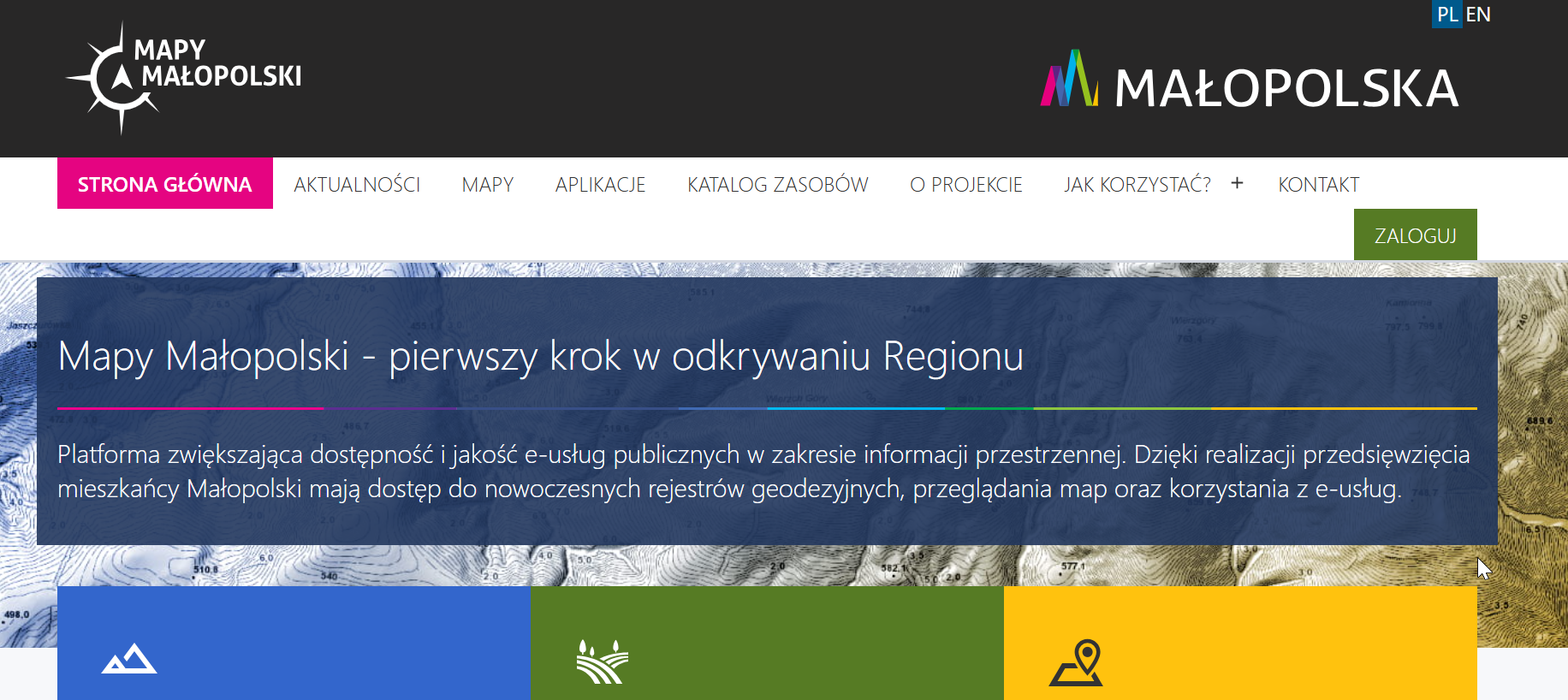 mapy małopolski