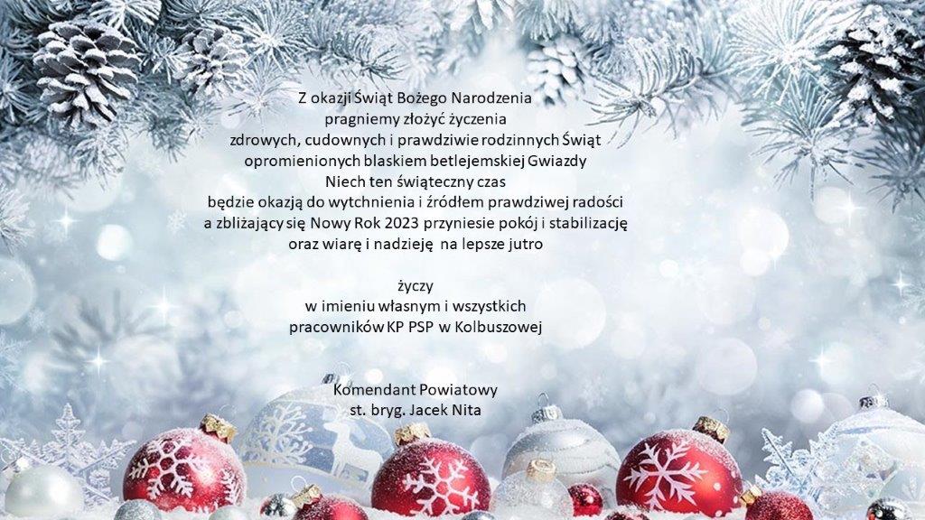 Życzenia świąteczno-noworoczne