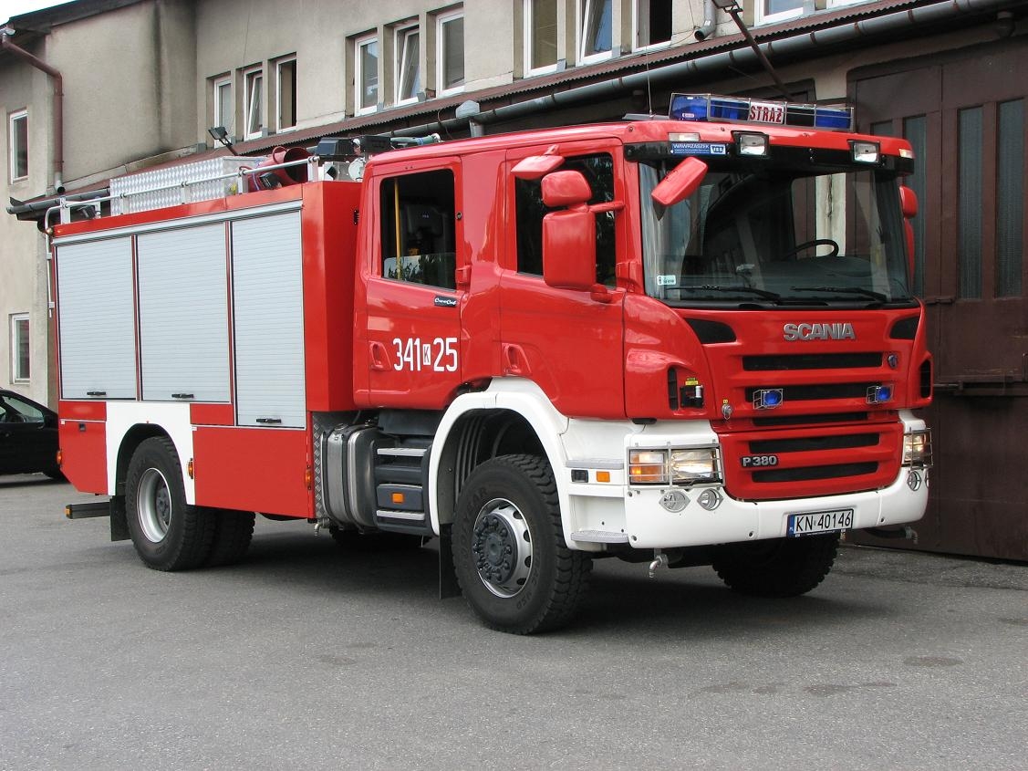 GCBA 5/32 SCANIA P 380 – ciężki samochód gaśniczy, rok produkcji 2007, 