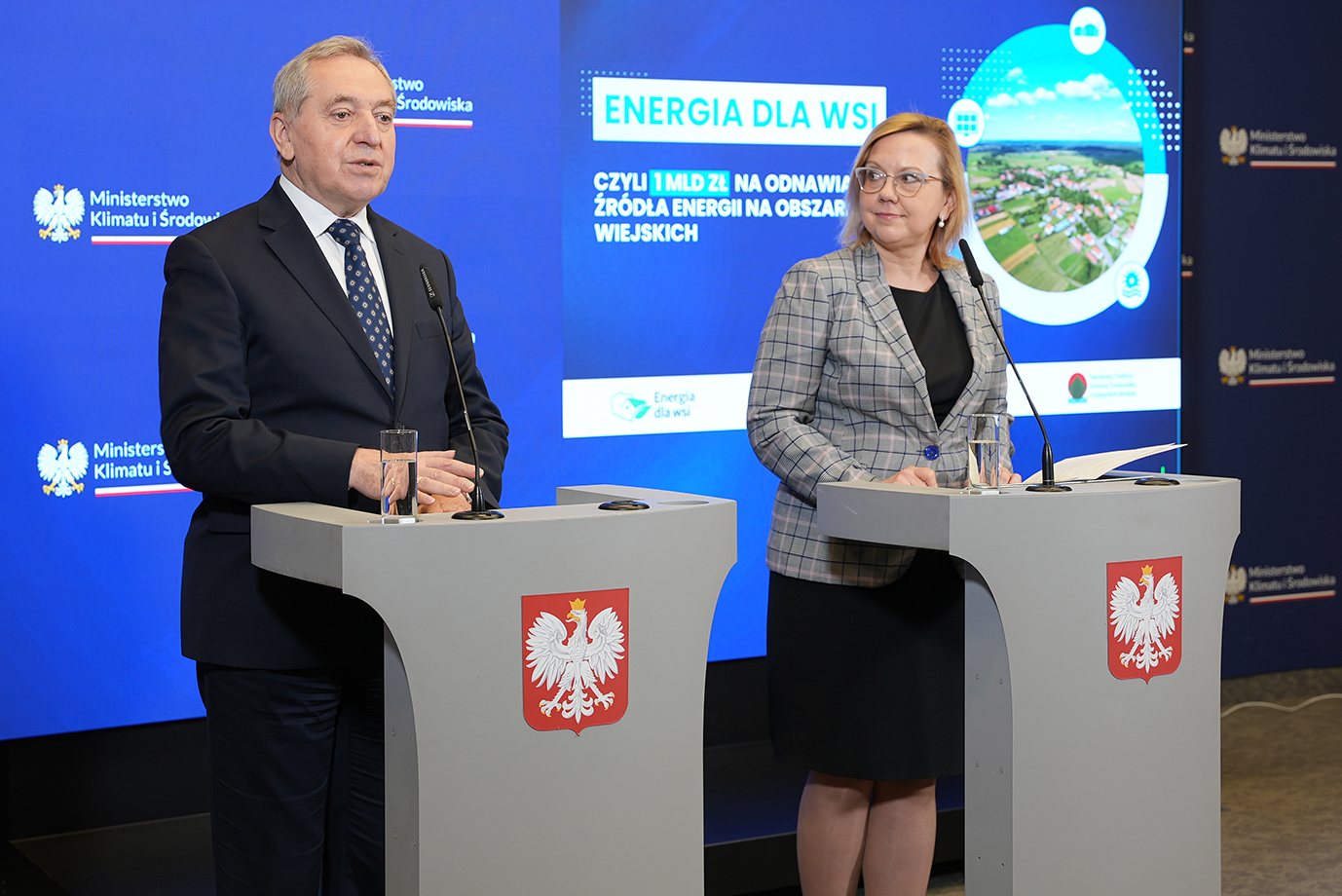 Wicepremier Henryk Kowalczyk oraz Minister Klimatu i Środowiska Anna Moskwa (fot. MRiRW)