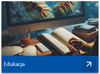 Ilustracja przedstawia zrzut ekranu przedstawiający panel "Edukacja".