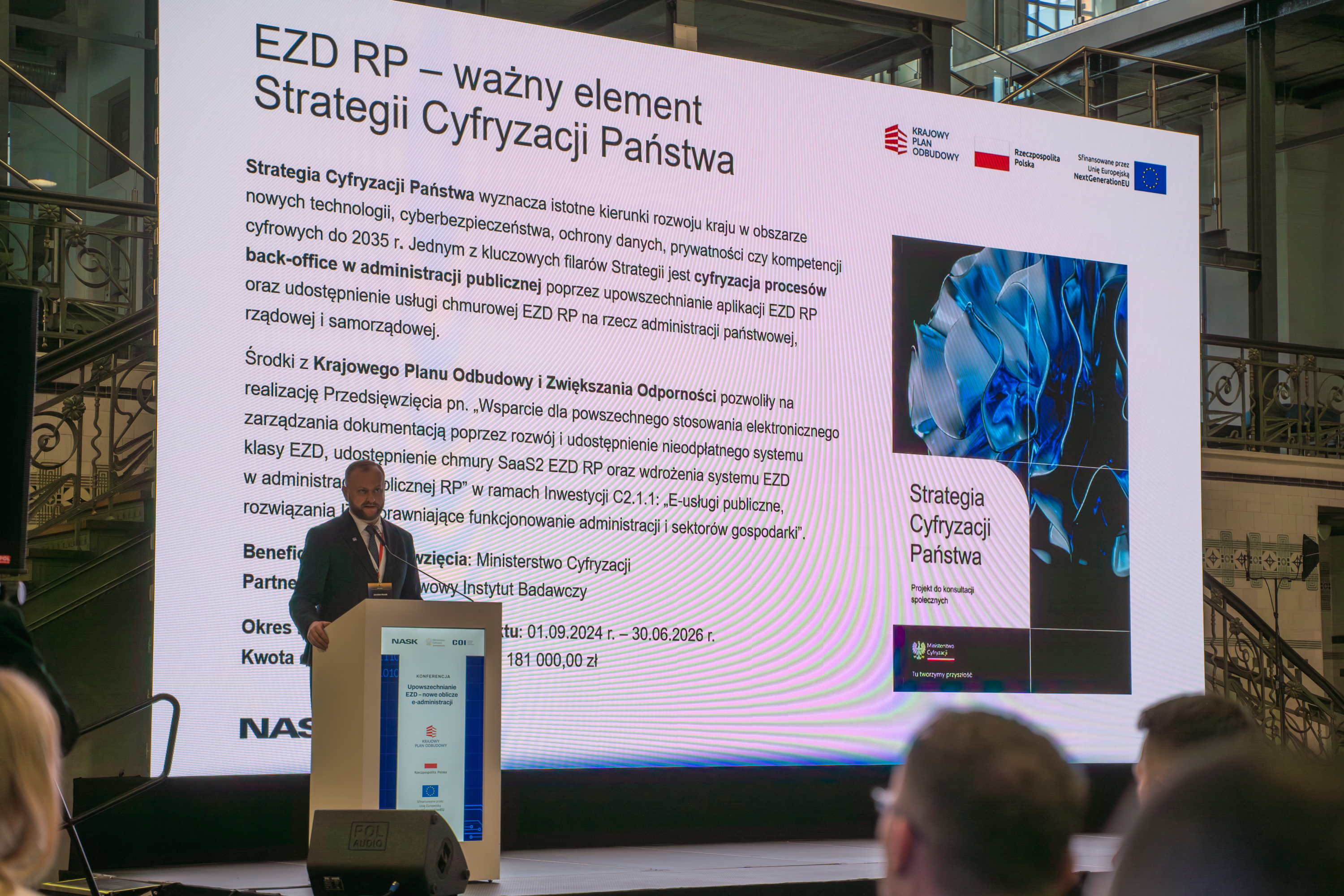 Jarosław Nowak – zastępca dyrektora Departamentu Transformacji Cyfrowej w Ministerstwie Cyfryzacji.