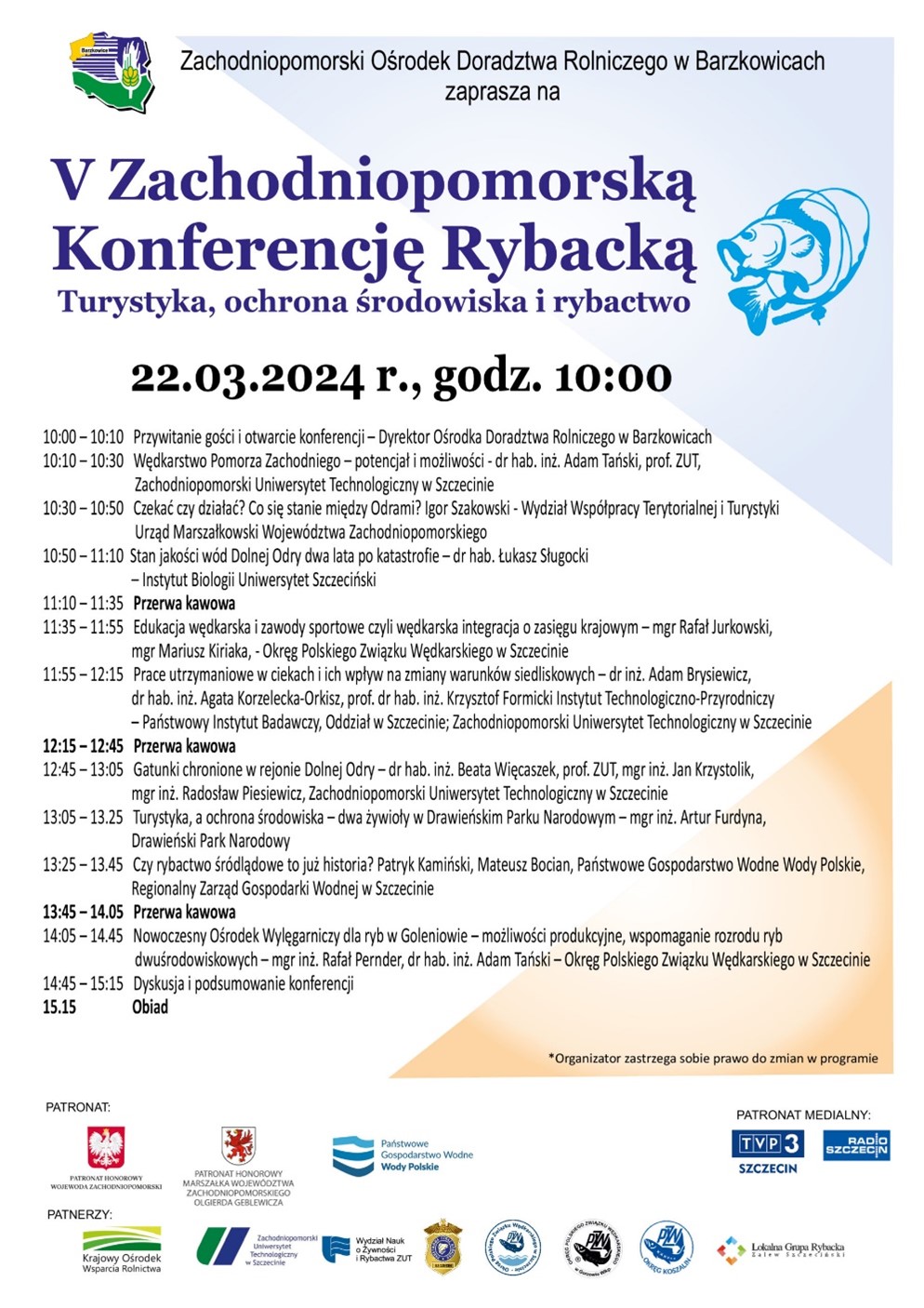 V Zachodniopomorska Konferencja Rybacka Program