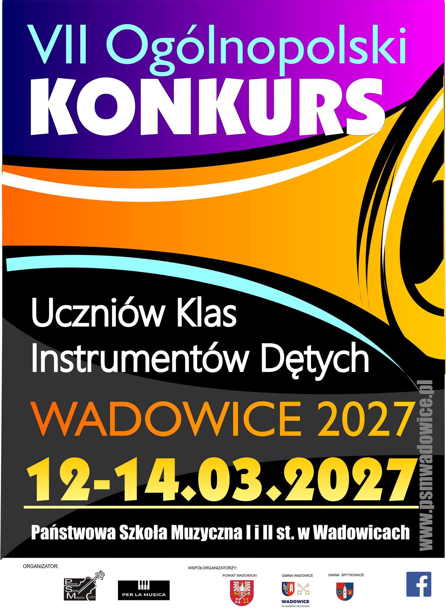 VI Ogólnopolski Konkurs Uczniów Klas Instrumentów Dętych - Wadowice 2027