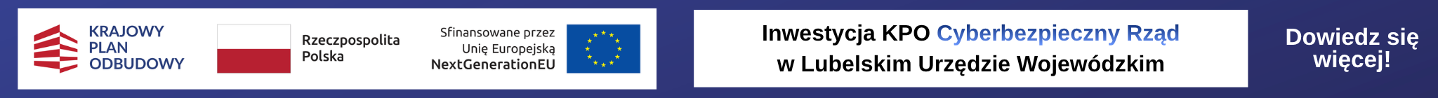 inwestycja kpo cyberbezpieczny rząd w Lubelskim Urzędzie Wojewódzkim