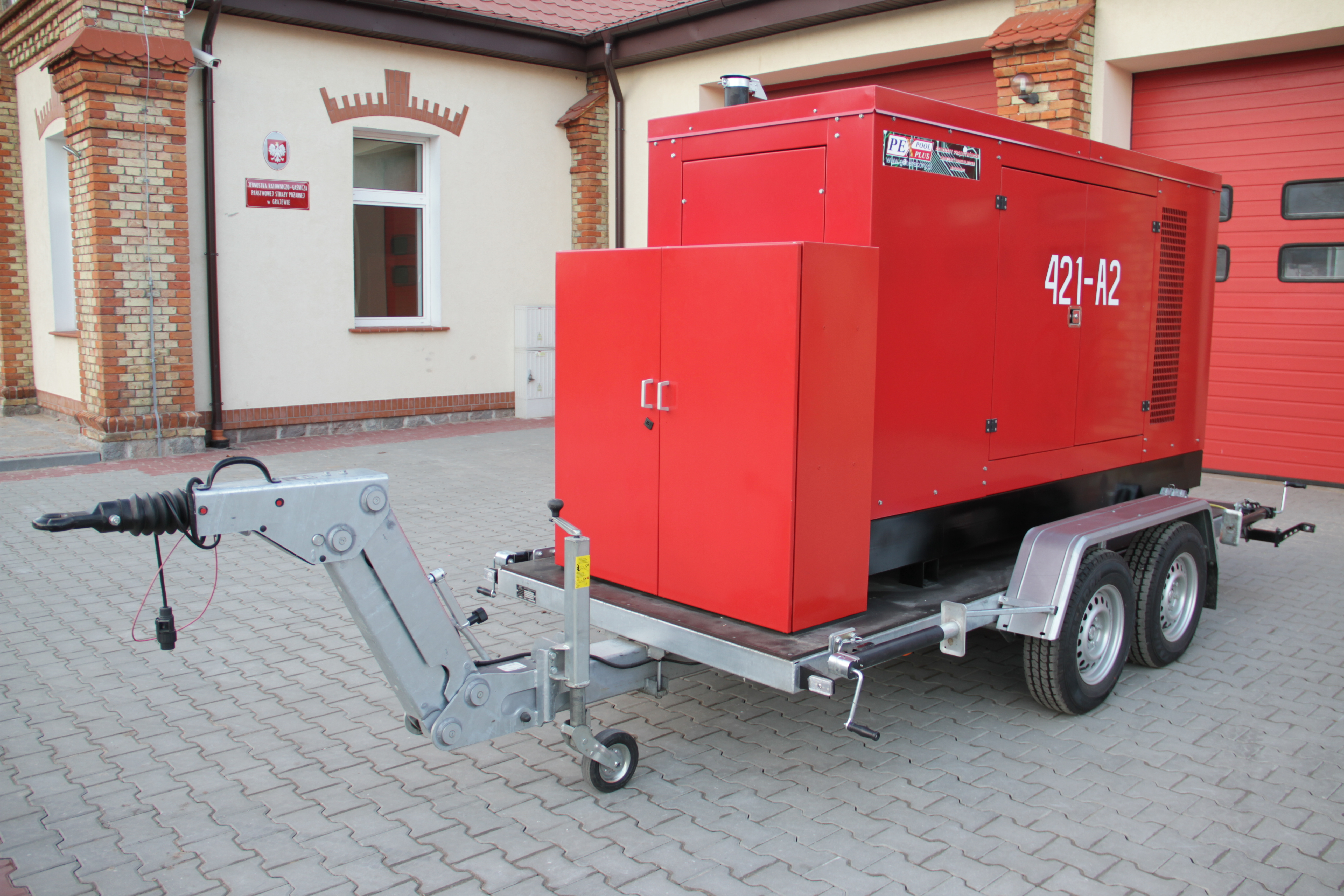 Przyczepa z zespołem prądotwórczym 90 kW