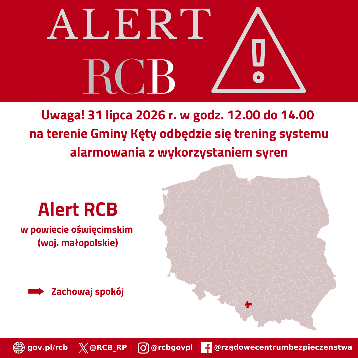 Alert RCB z 31 lipca
