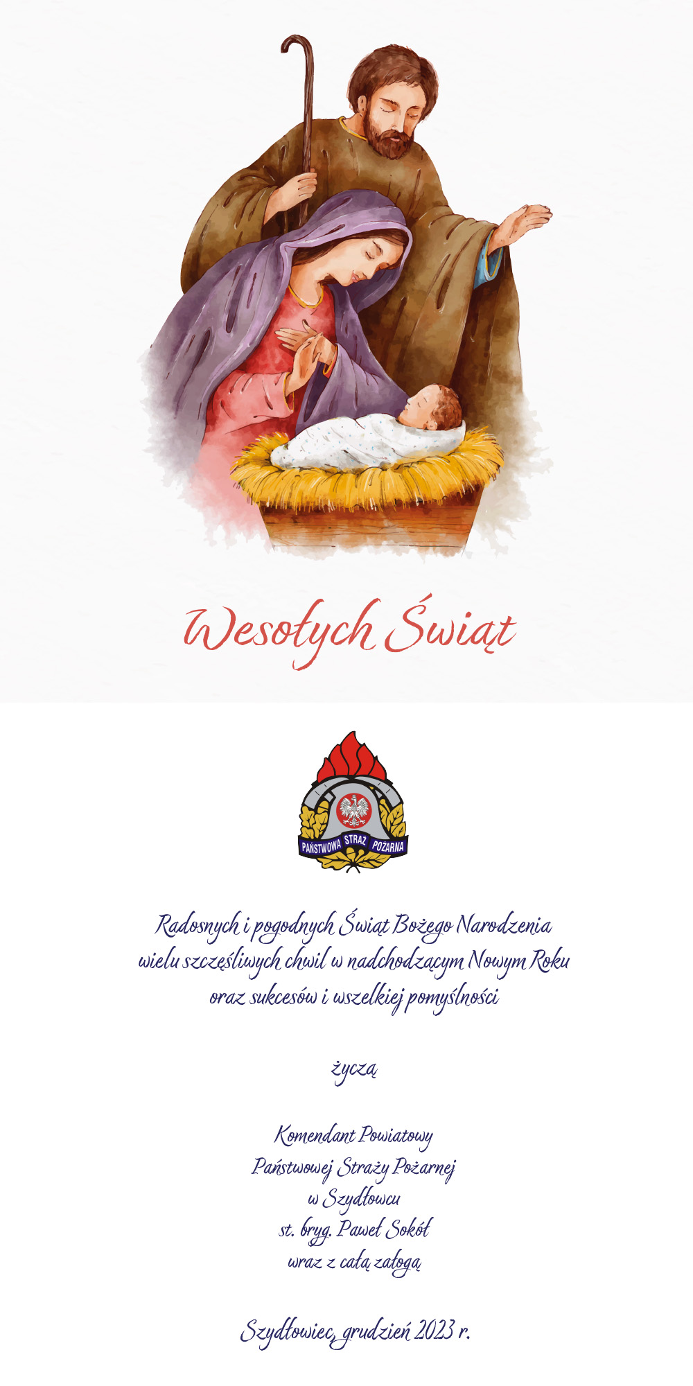 życzenia komendanta