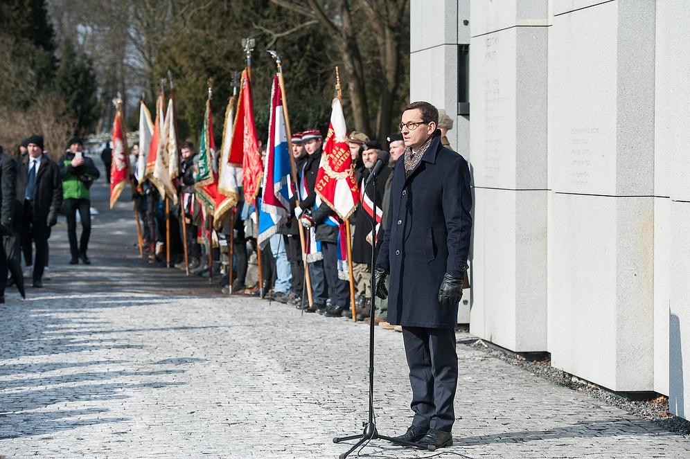 Premier Mateusz Morawiecki podczas przemówienia