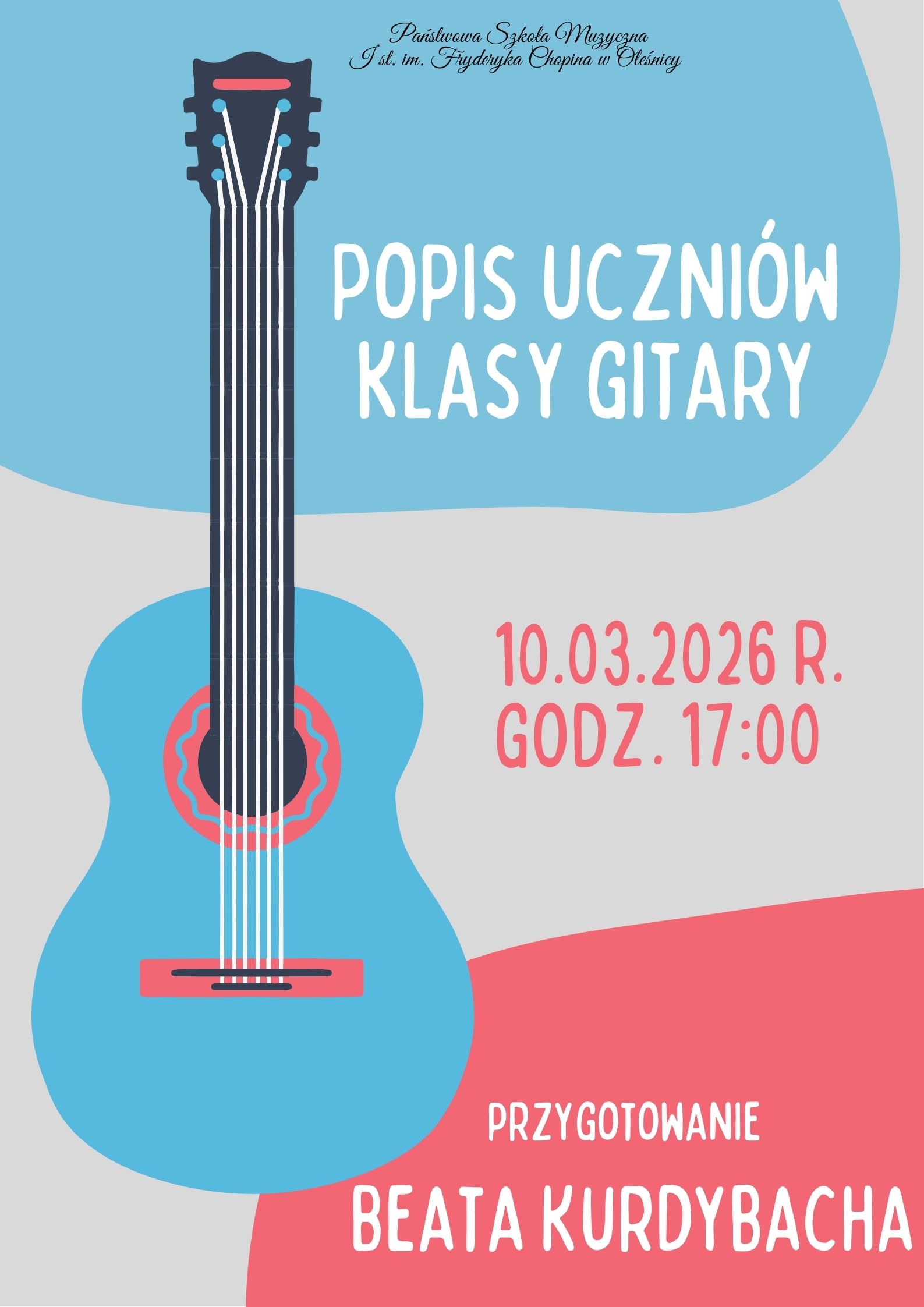 popis uczniów klasy gitary