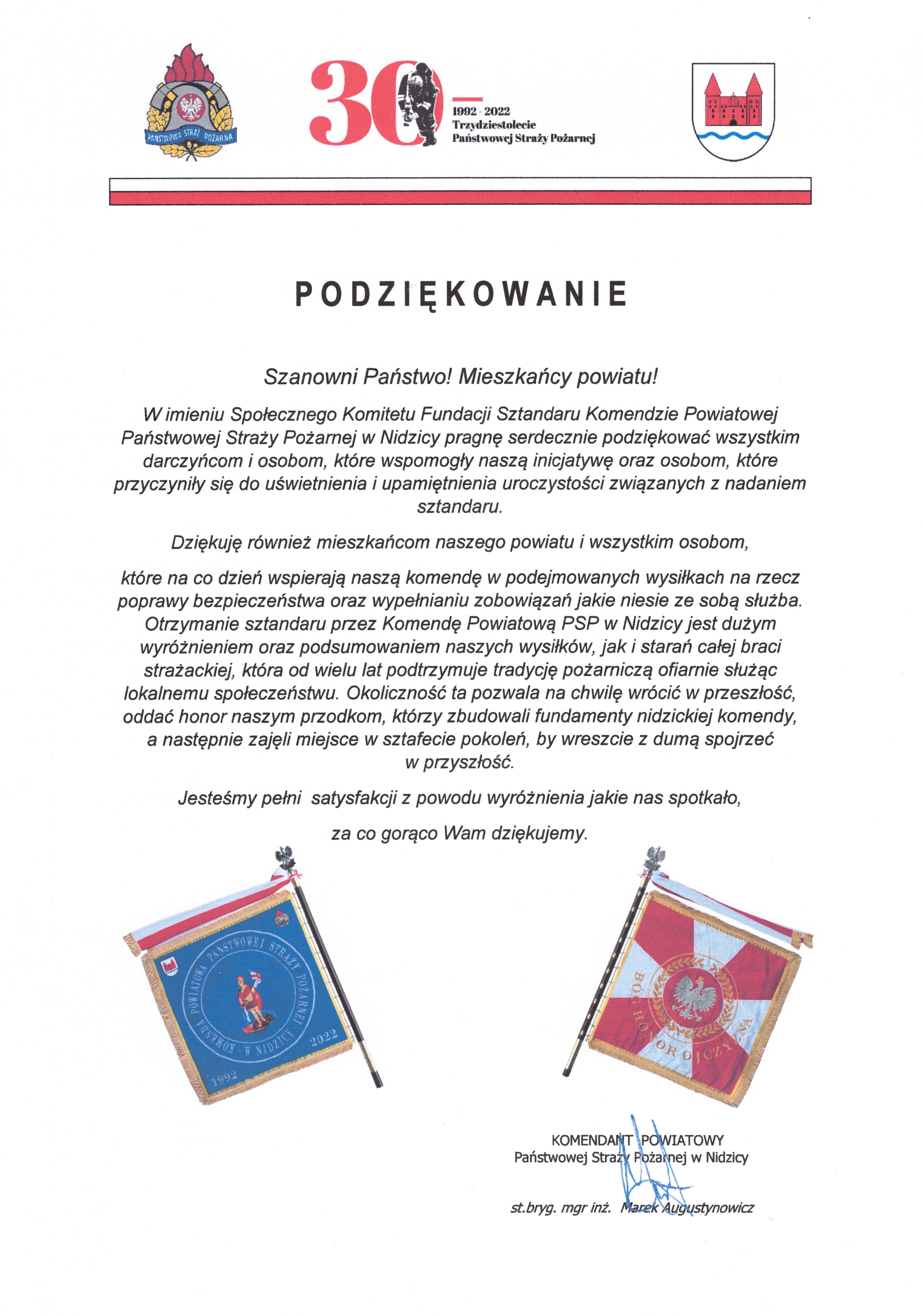 Podziękowanie
