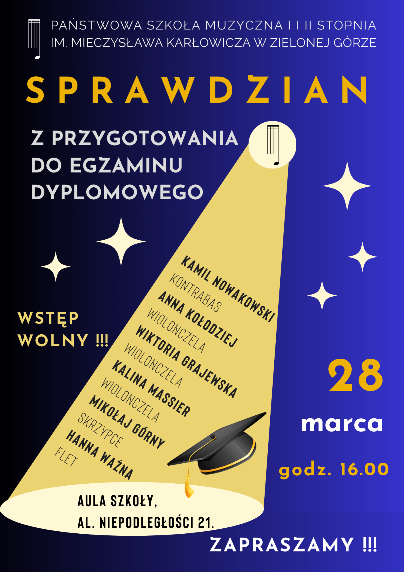 Sprawdzian przed dyplomem