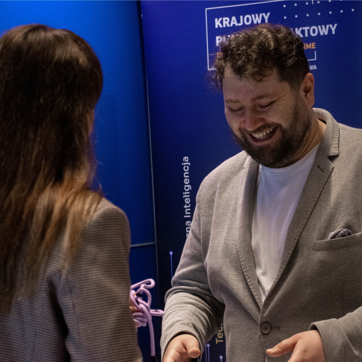Adrian Gazarkiewicz reprezentant Krajowego Punktu Kontaktowego Programu Cyfrowa Europa.