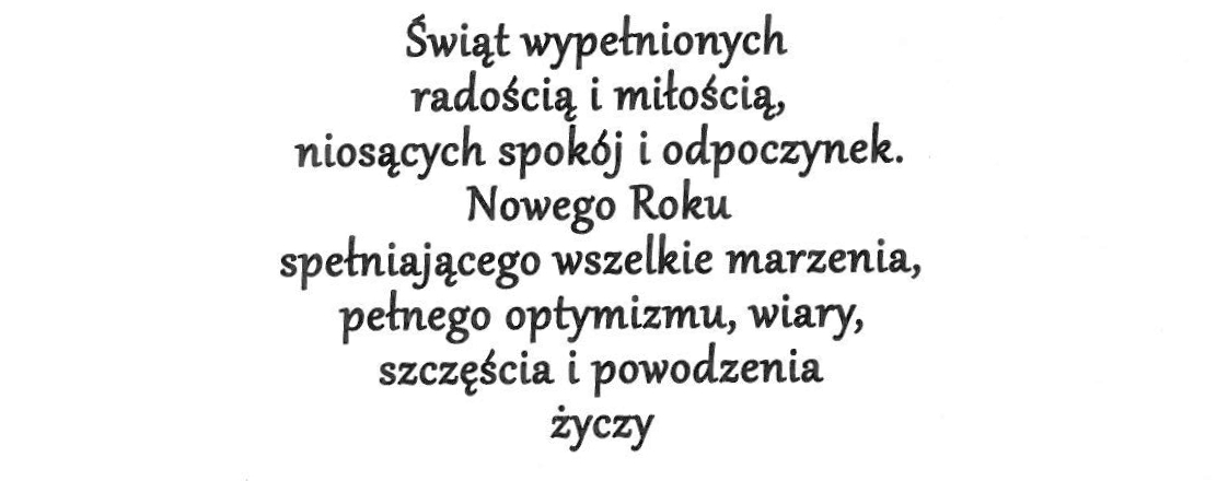 Życzenia Świąteczne