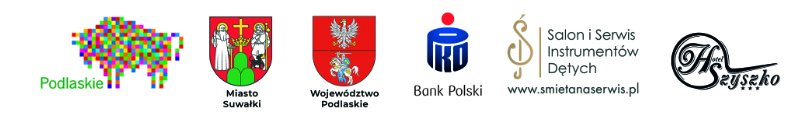 Logotypy partnerów VI Festiwalu saksofonowo-klarnetowego w Suwałkach