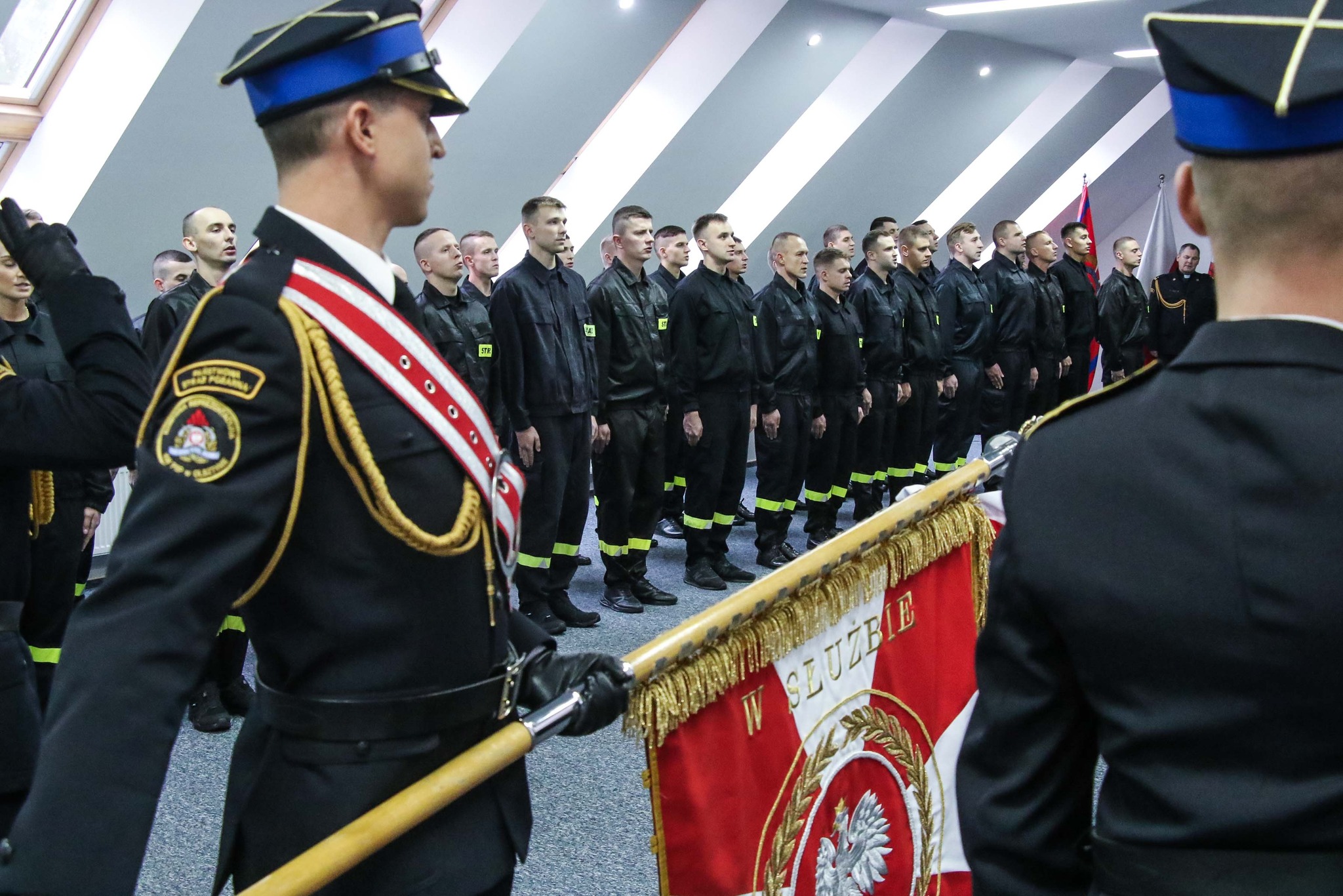 ślubowanie strażaków