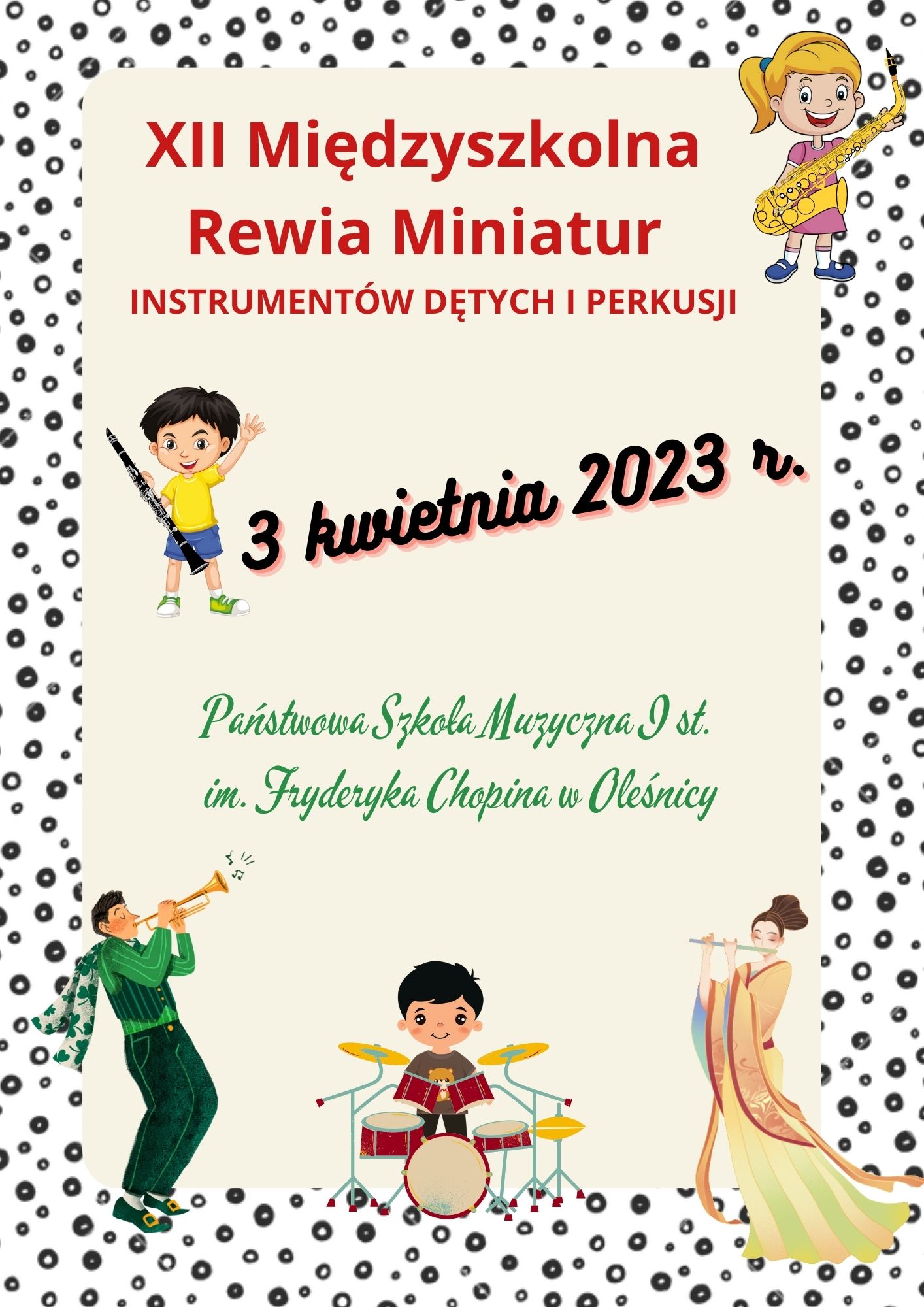 XII Międzyszkolna Rewia Miniatur Instrumentów Dętych i Perkusji