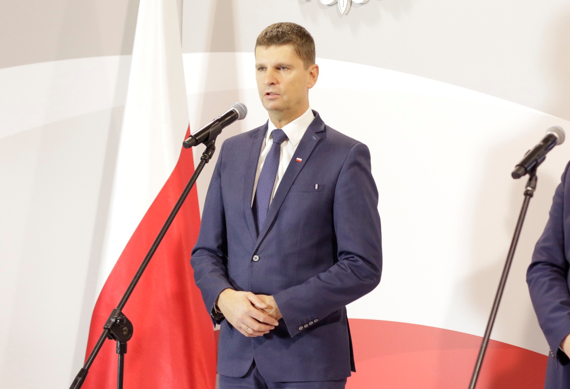 Konferencja prasowa Ministra Edukacji i Nauki Przemysława Czarnka z udziałem wiceministra edukacji Dariusza Piontkowskiego.