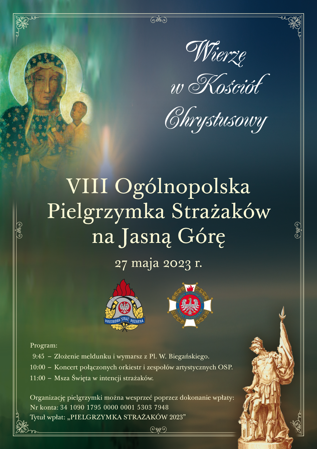 VIII Ogólnopolska Pielgrzymka Strażaków na Jasną Górę - zapraszamy do udziału!