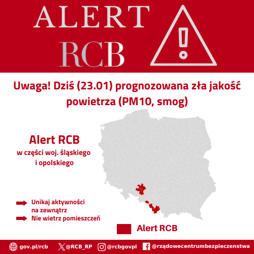 Alert RCB z dnia 23 stycznia 2026