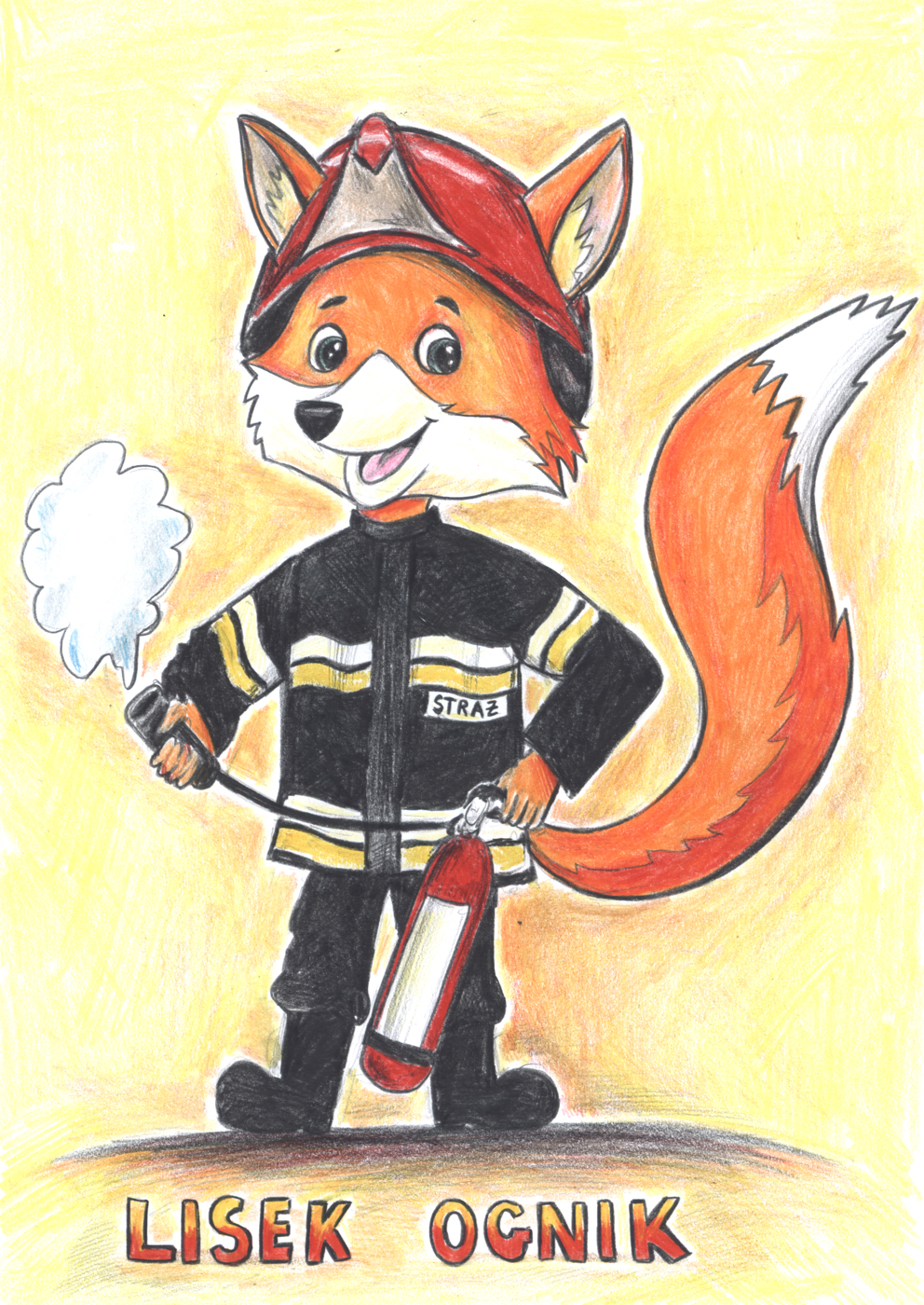 Bartosz Wróbel – Zespół Szkolno-Przedszkolny w Kraszkowicach – 1 miejsce – Konkurs Na Projekt Maskotki PSP